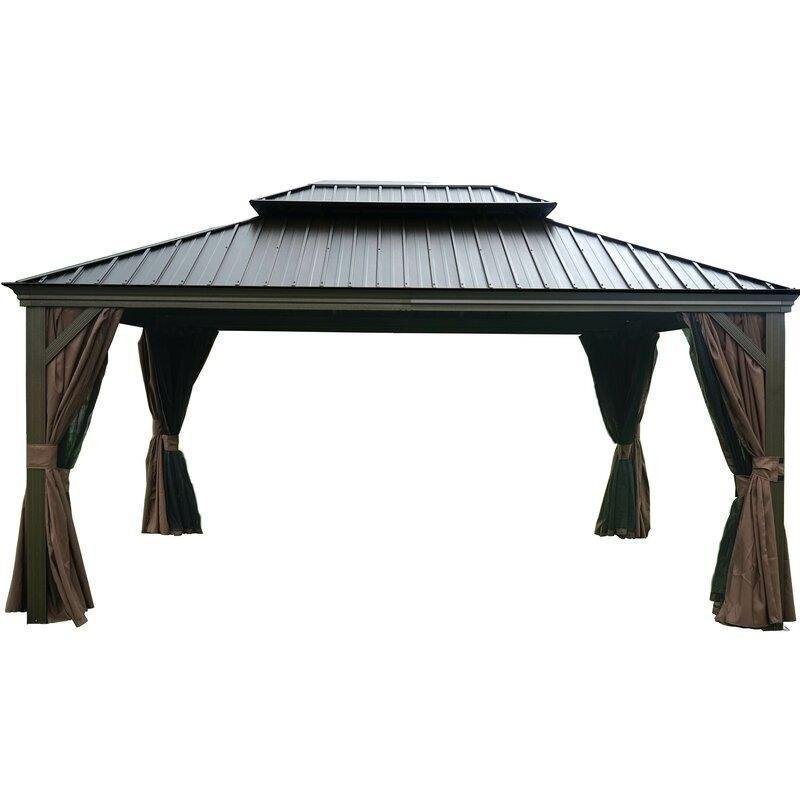 Alexander 16 Ft. W X 12 Ft. D Aluminum Patio Gazebo
