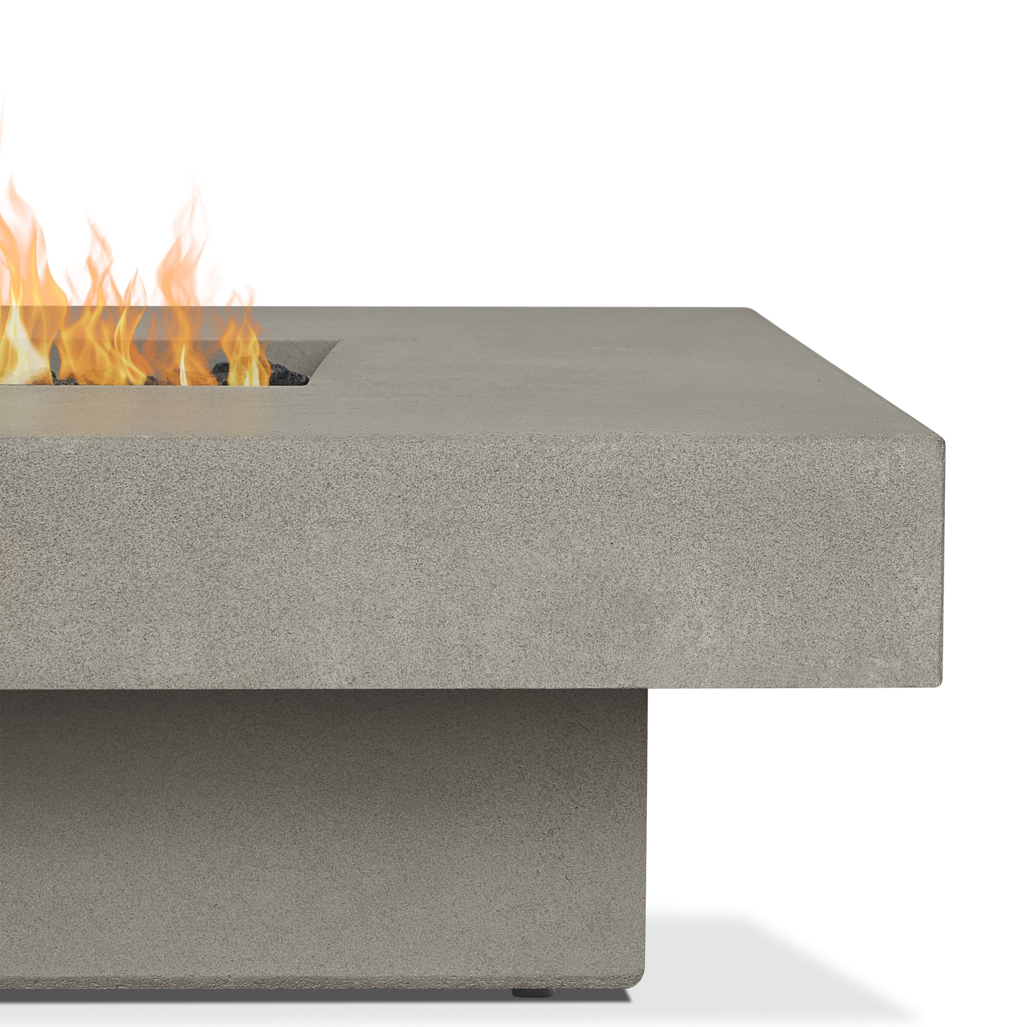 Novato Low Rectangle Propane Fire Table (72