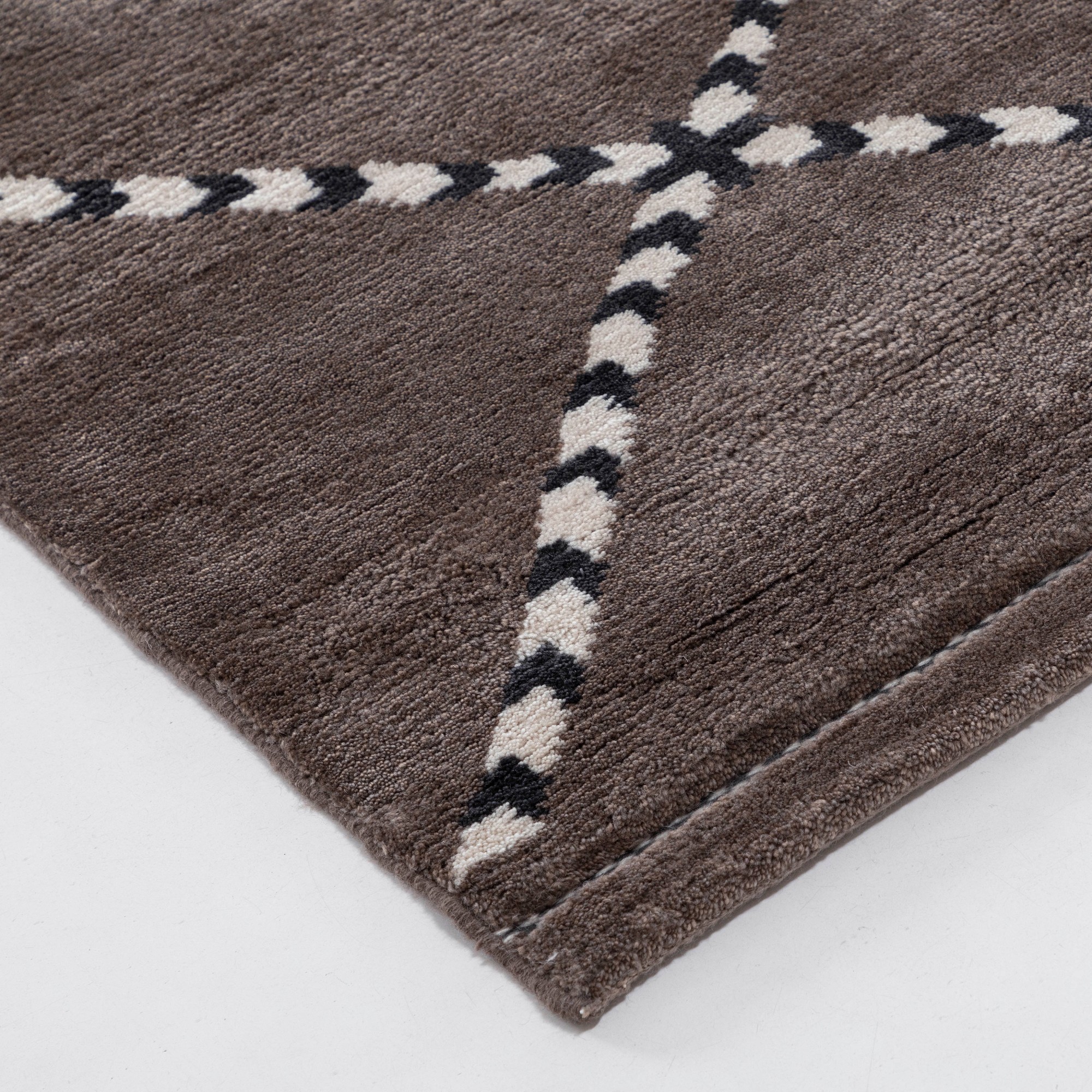 Moroccan Diamond Hand Knotted Rug