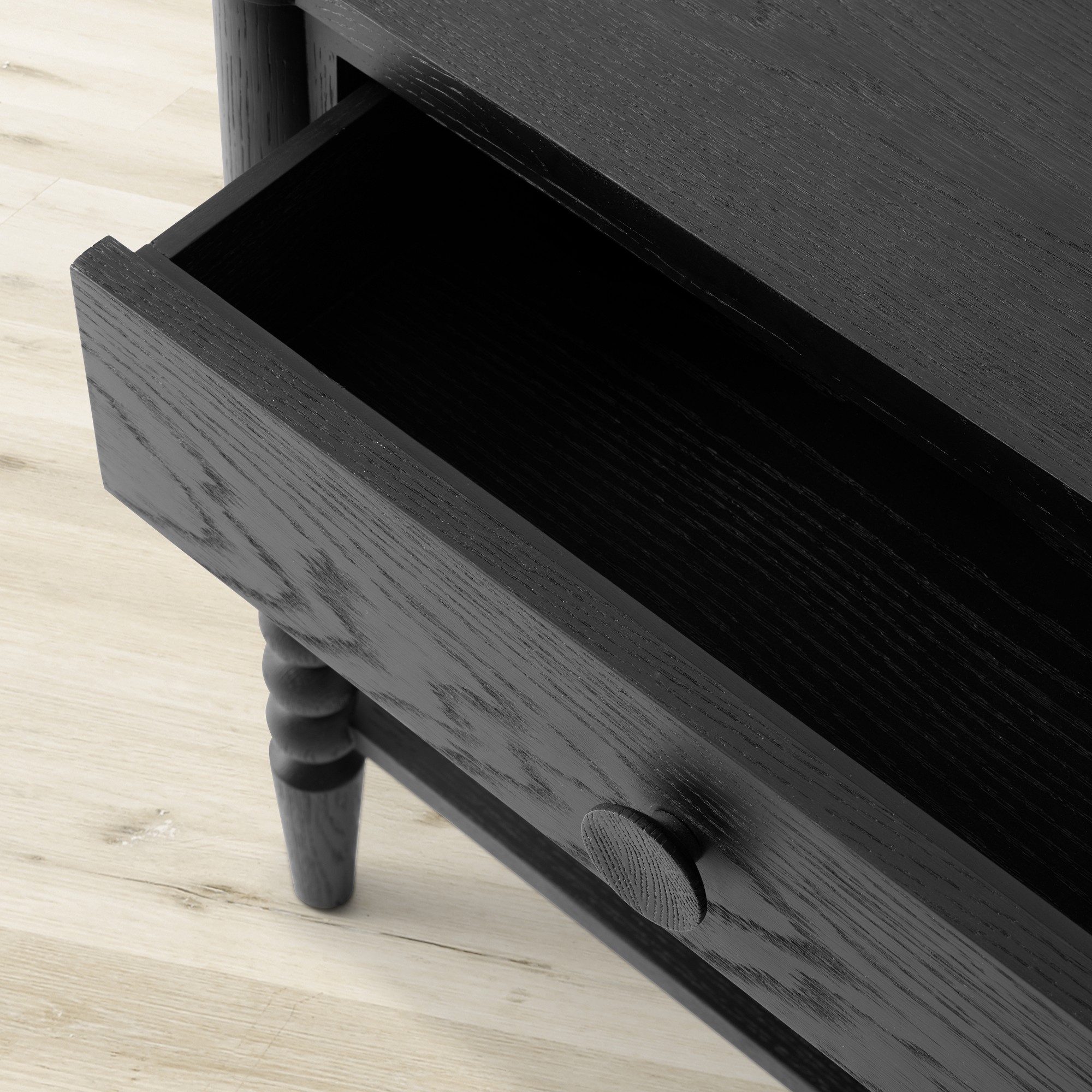 Spindle 1-Drawer Nightstand (28