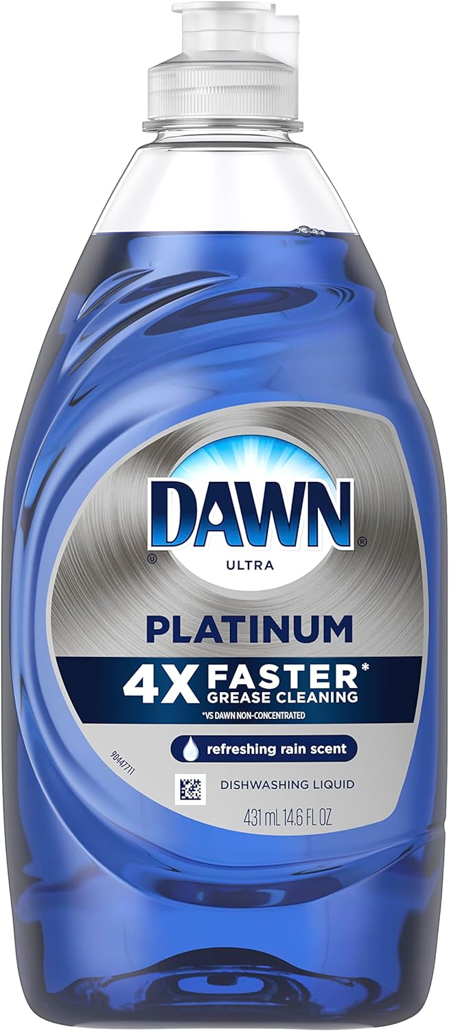 Dawn Platinum Dishwashing Liquid Dish Soap, Refreshing Rain Scent, 32.7 fl oz
