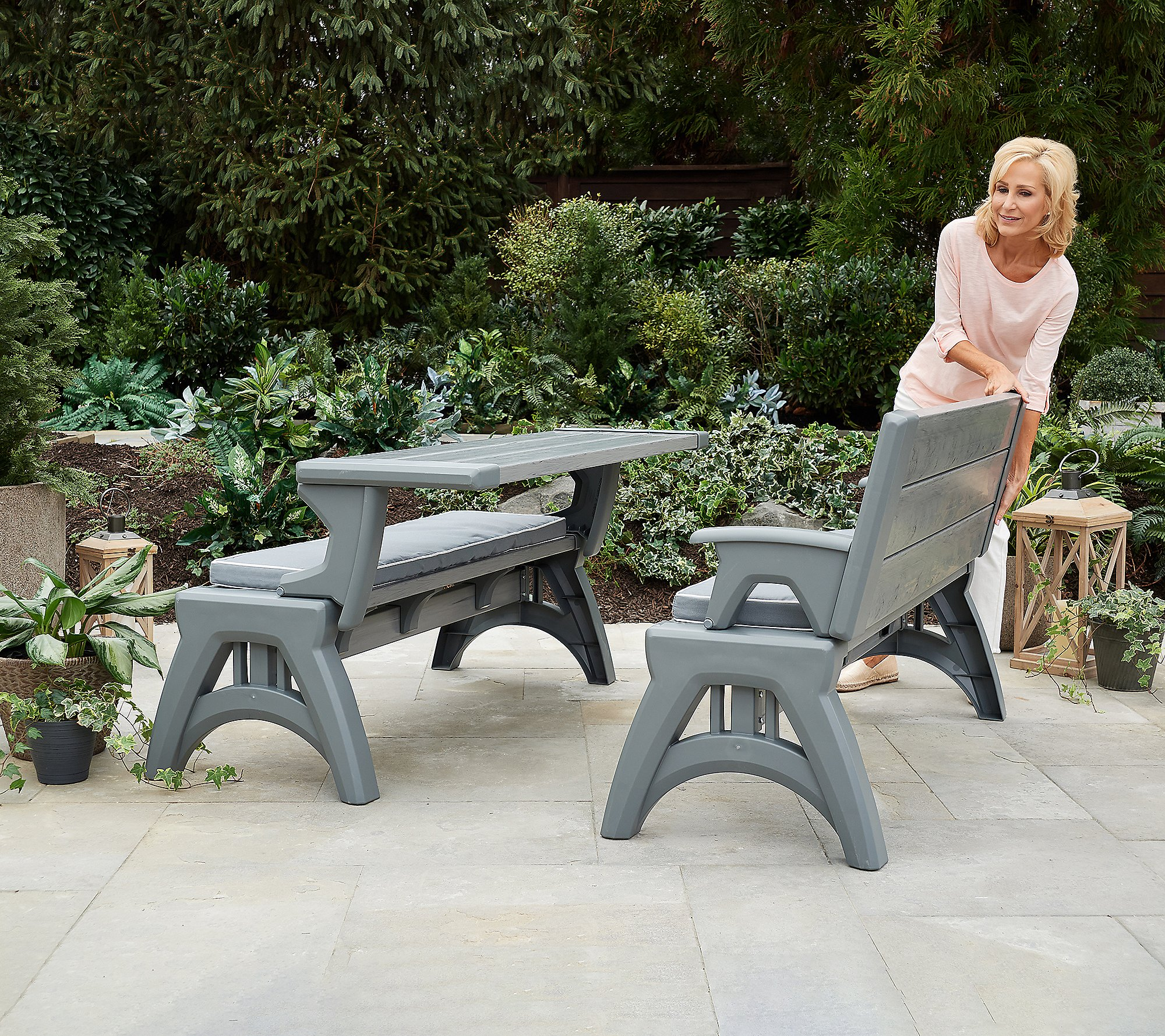 🎉Only Today Buy 1 Get 1 Free💥Convert-A-Bench Gen II XL Bench-to-Table with Cup Holder