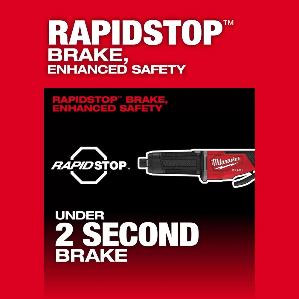 Milwaukee Pre-Sale 2984-20 M18 FUEL 18V Braking Die Grinder w/ Paddle Switch - Bare Tool