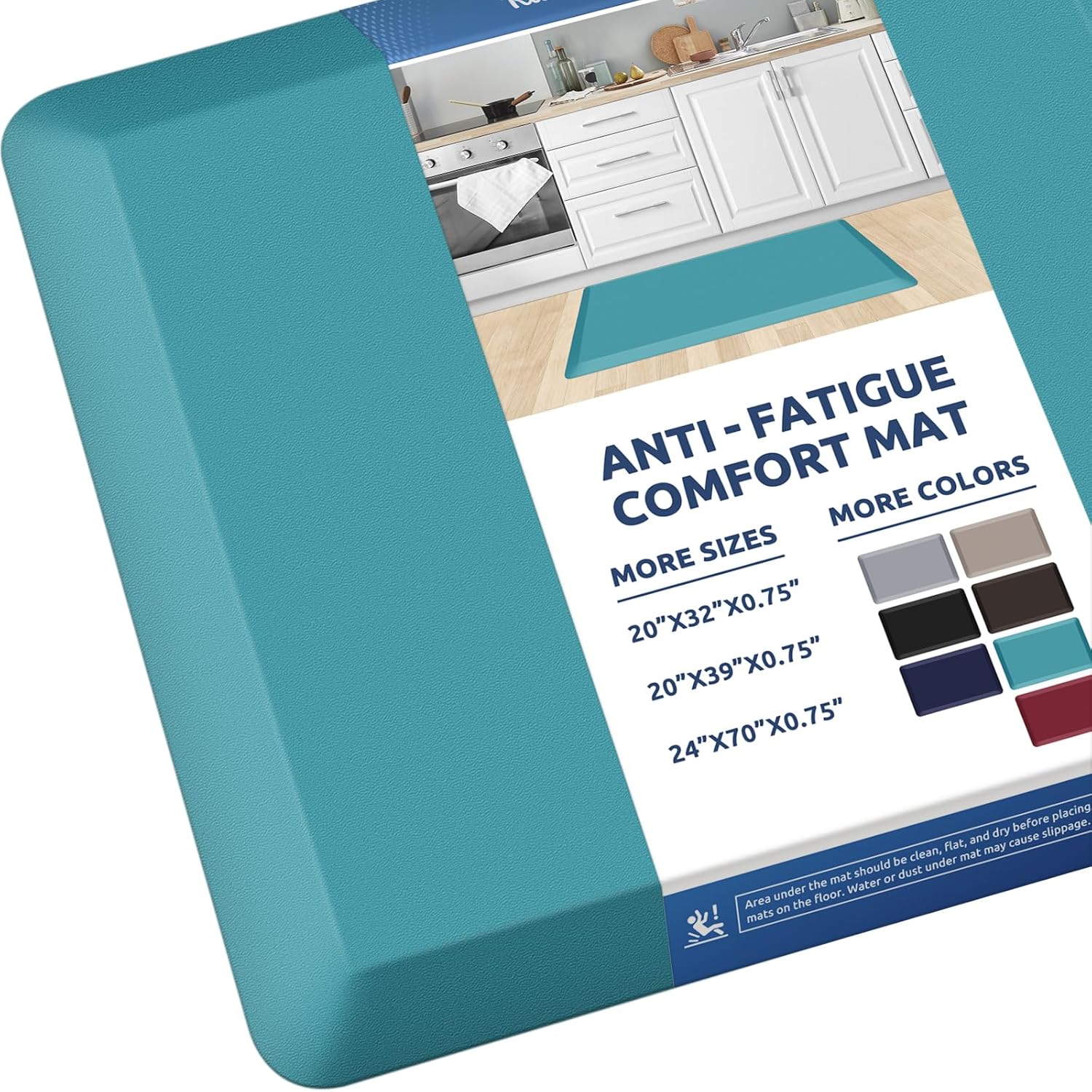 KitchenClouds Kitchen Mat Cushioned Anti Fatigue Rug 17.3