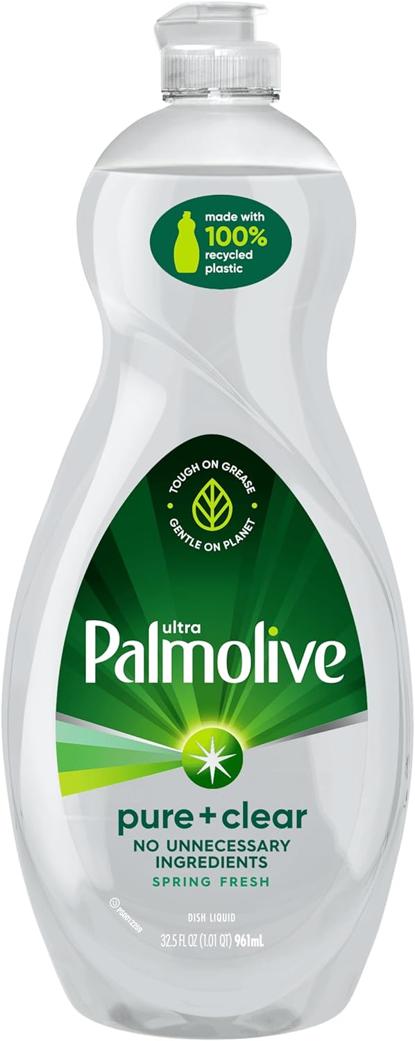 Palmolive Ultra Dishwashing Liquid Dish Soap, Oxy Power Degreaser - 32.5 Fl Oz (Pack of 4)