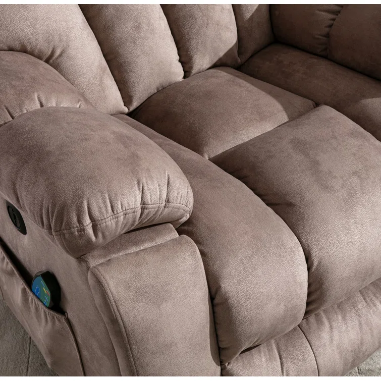 41'' Oversized Power Lift Chair - Heated Massage Electric Recliner with Super Soft Padding