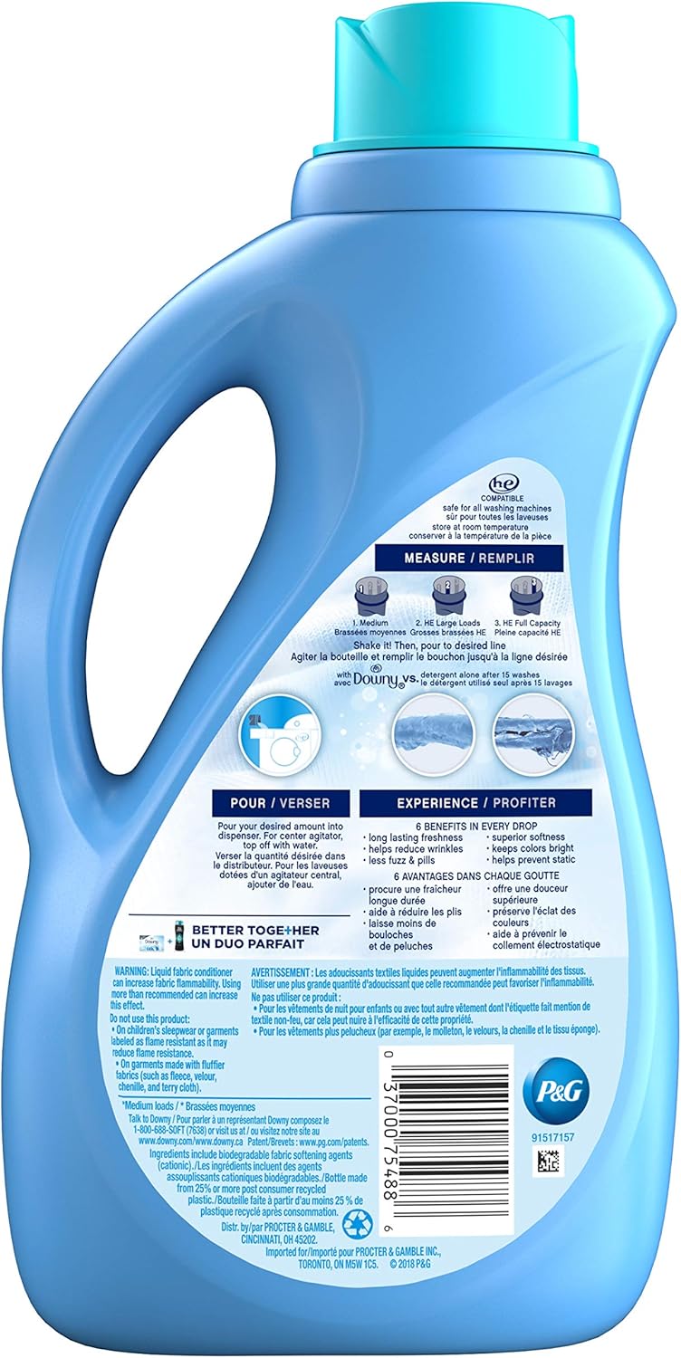 Downy Ultra Laundry Fabric Softener Liquid, April Fresh Scent, 168 Total Loads (Pack of 3)