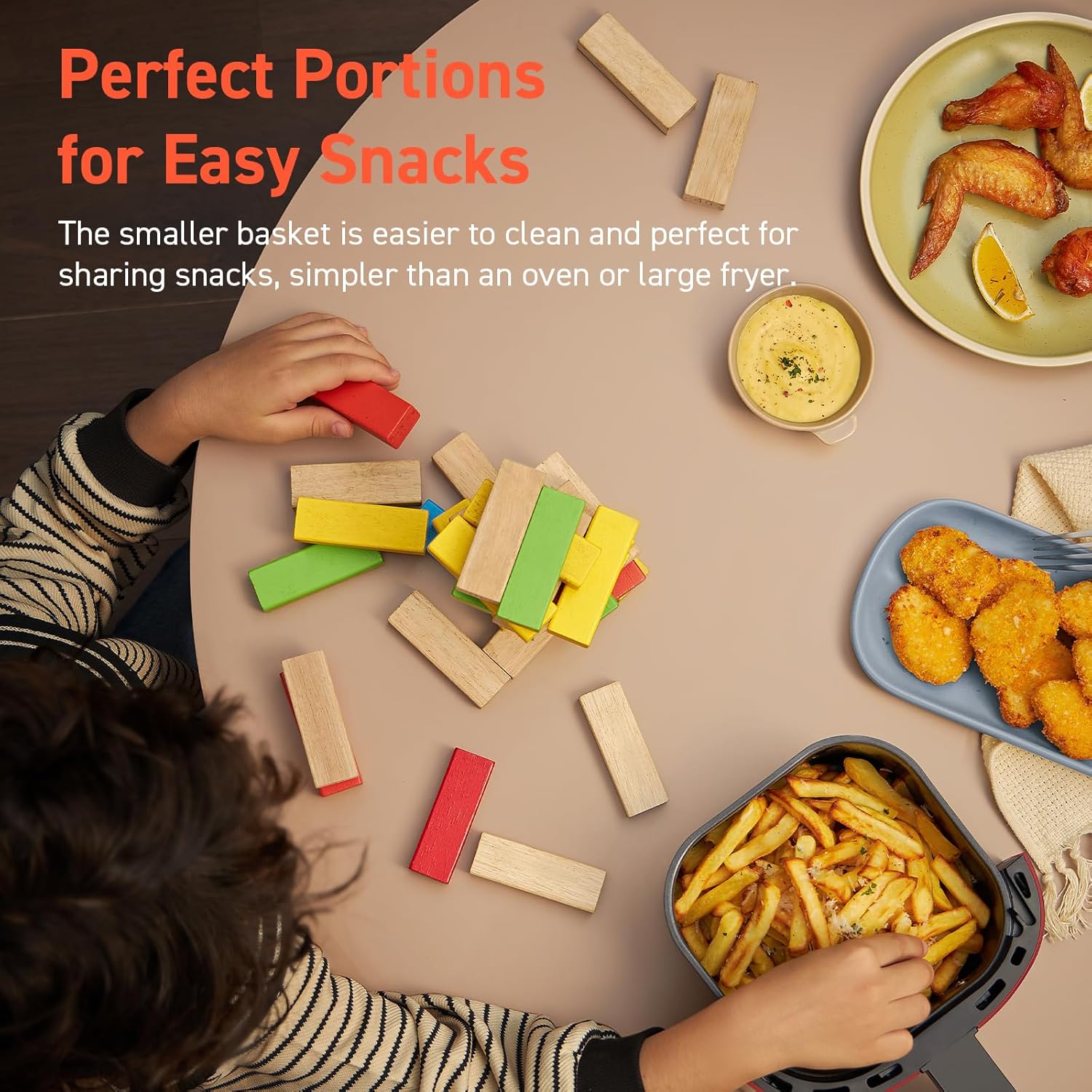 COSORI 2.1Qt Air Fryer, Small 4-in-1 Air Fryer Perfect for Simple Meals and Snack, Easy to Leftover Food to Crispy, 97% Less Oil, 30 In-App Recipes, Nonstick & Dishwasher Safe Basket