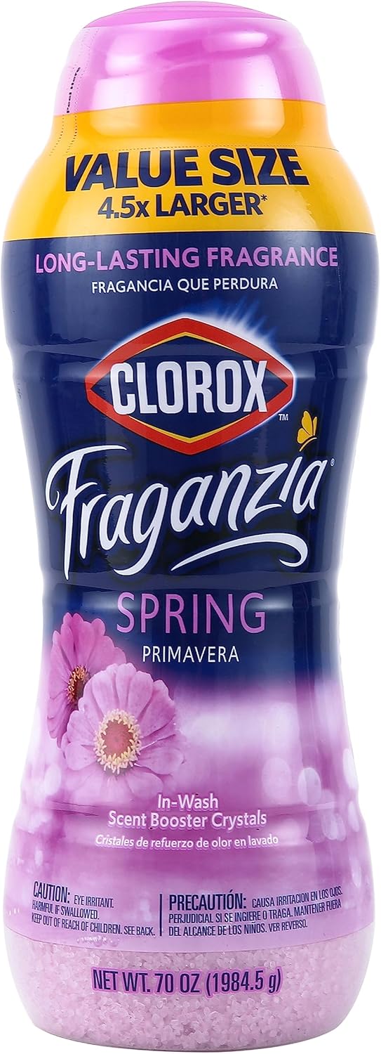 Clorox Fraganzia In-Wash Scent Booster Crystals in Ocean Scent, 18 Oz Twin Pack | Laundry Scent Booster Crystals | In-wash Scent Booster for Fresh Laundry in Ocean Scent 18 Ounce Twin Pack, 36oz