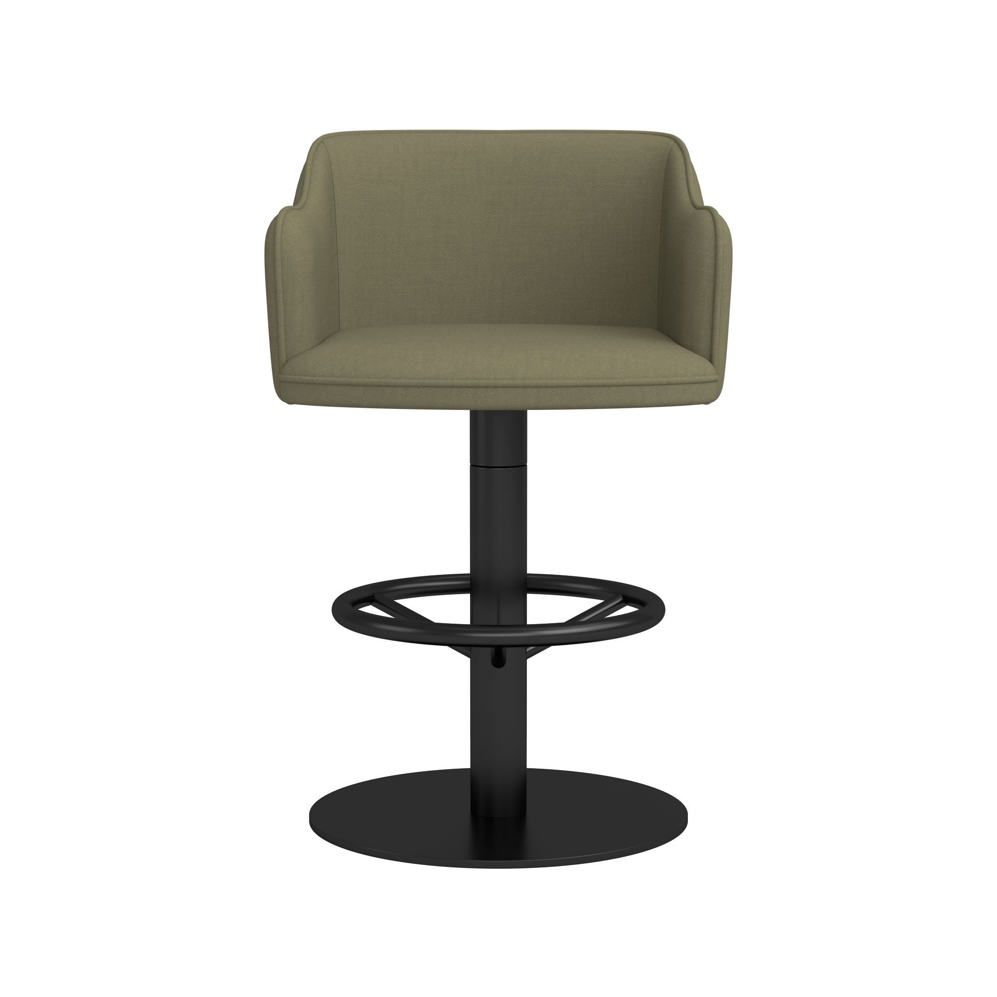 Harding Upholstered Pedestal Counter  & Bar Stool