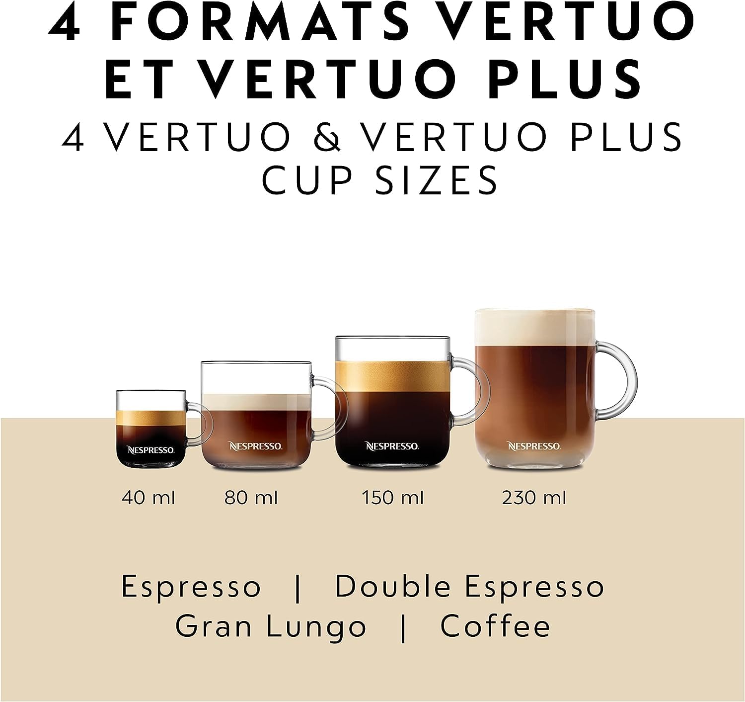 Nespresso Vertuo Coffee and Espresso Maker,1597 ml, by De'Longhi, Graphite Metal