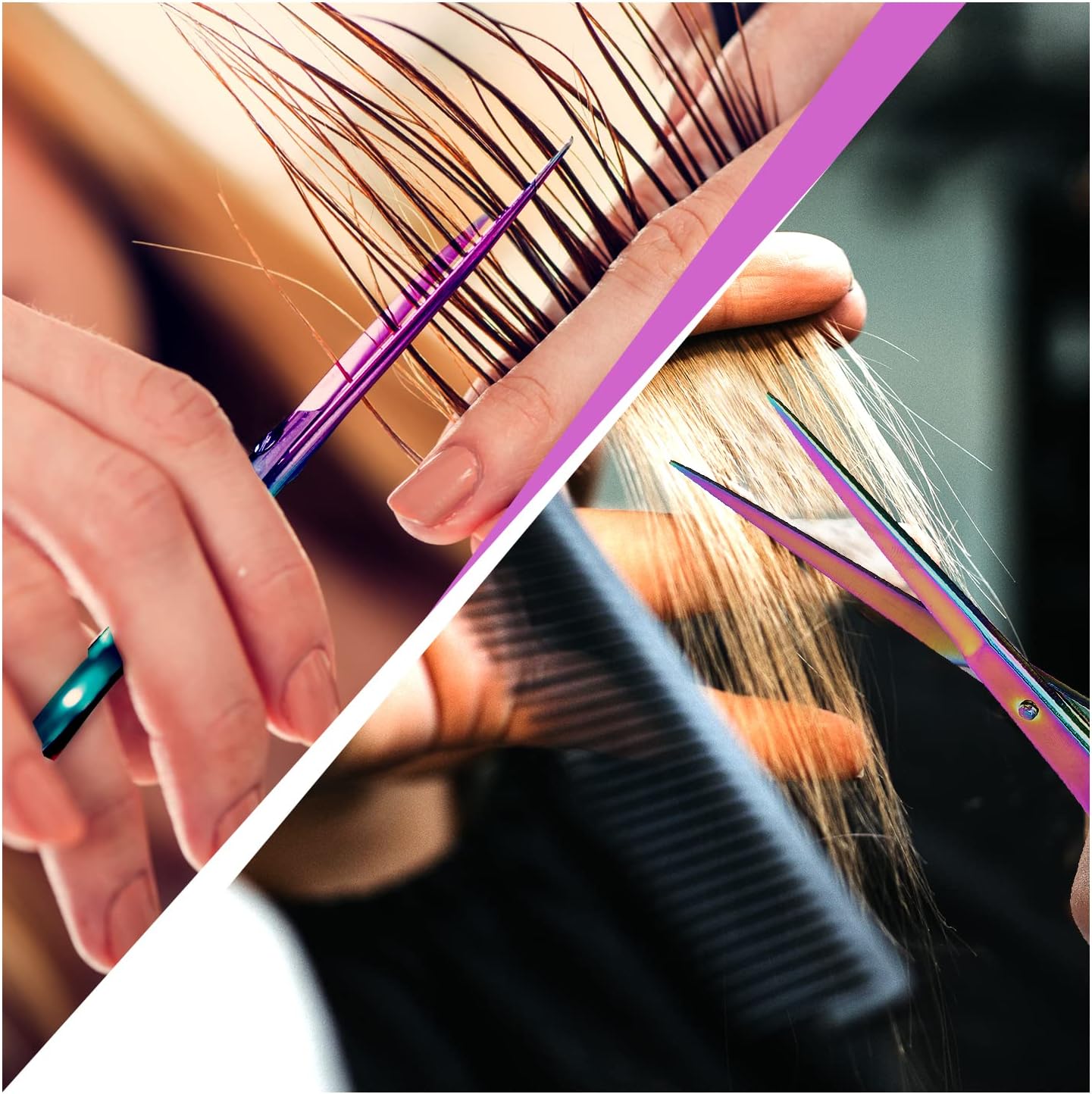 Utopia Care Hair Cutting and Hairdressing Scissors 6.5 Inch, Premium Stainless Steel shears with smooth Razor & Sharp Edge Blades, for Salons, Men & Women, Kids, Adults, & Pets - Silver