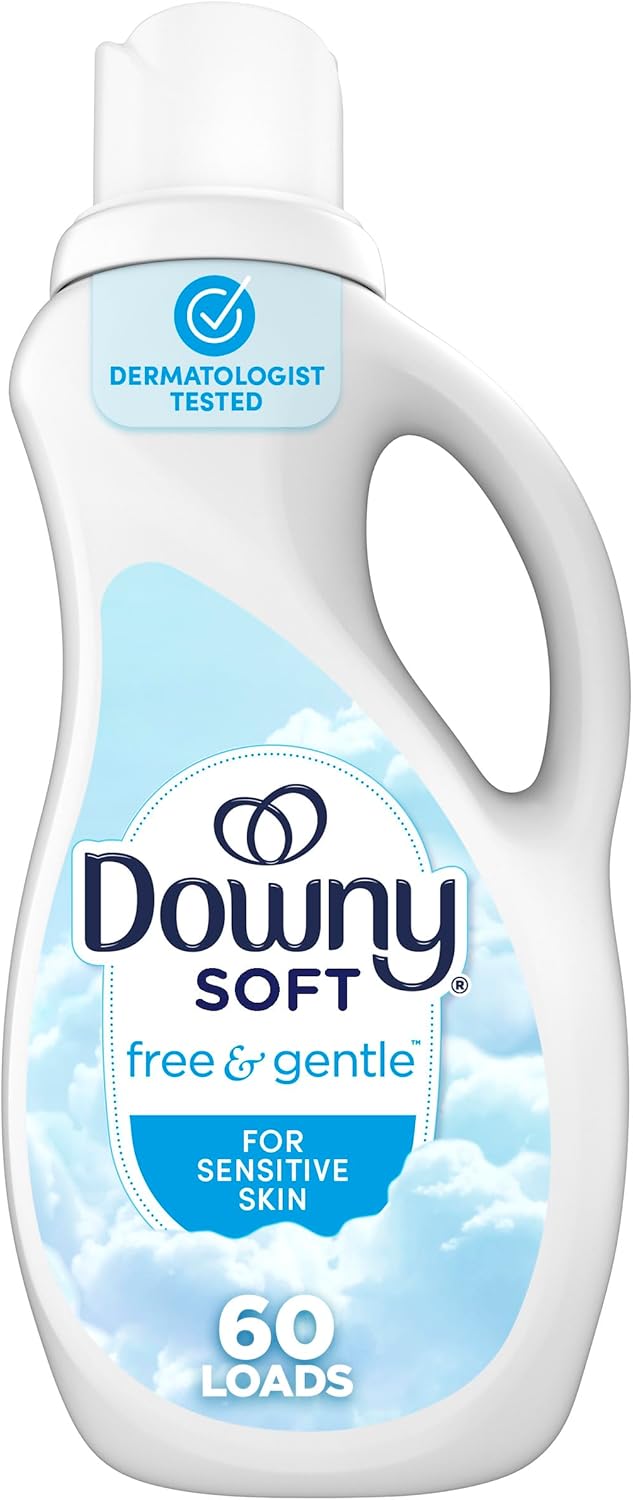 Downy Free & Gentle Fabric Softener (Fabric Conditioner), 140 fl oz, 190 Loads, Hypoallergenic