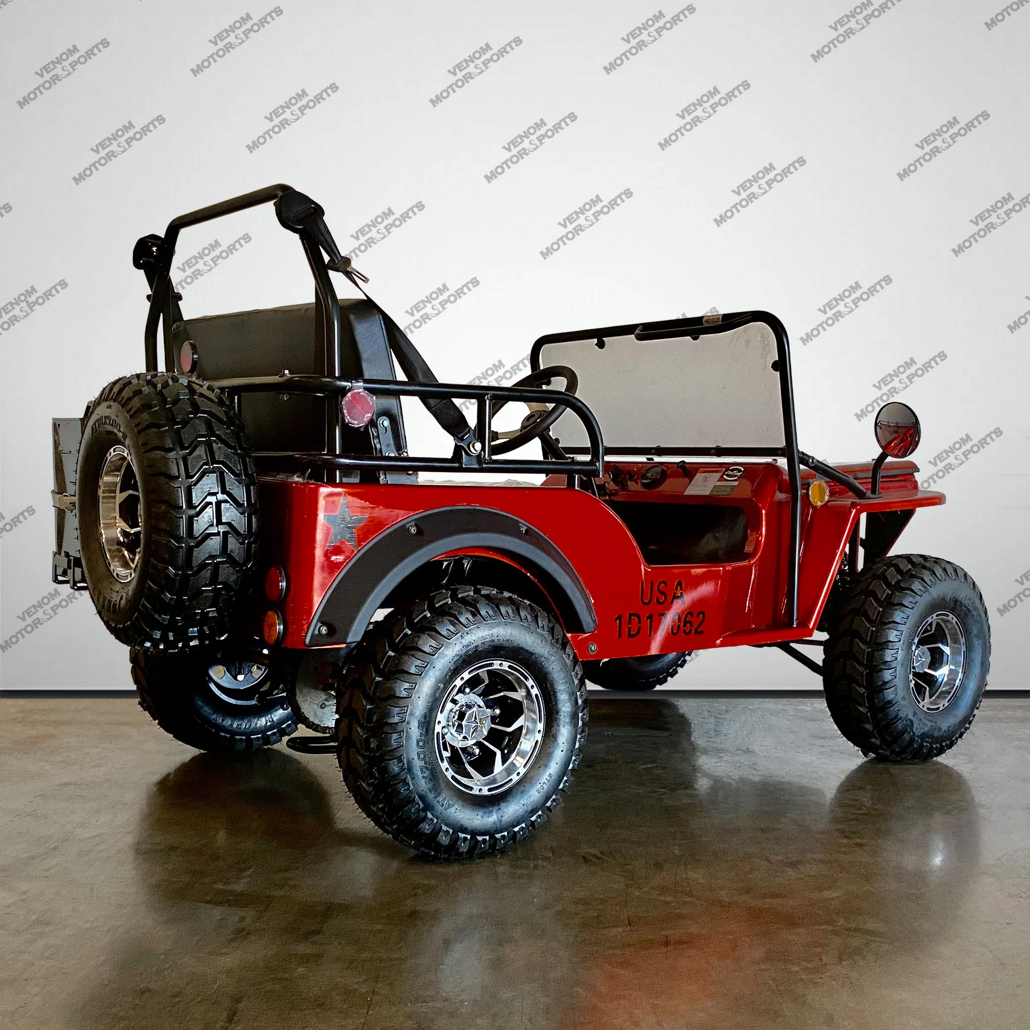 Venom Mini Jeep | 125cc | 2 Seater | Willys Edition | 3 Speed