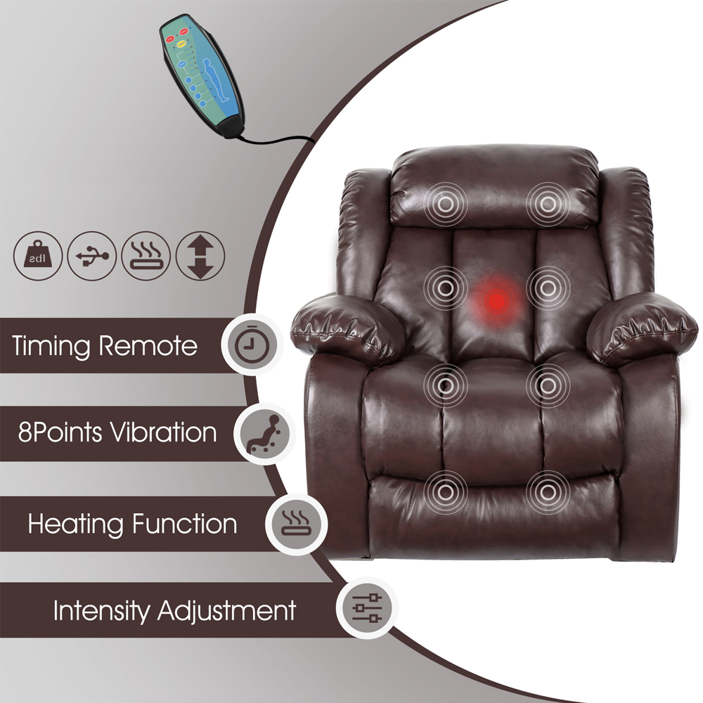 💥Clearance Sale🔥 Best MassageTheater Seating for Home| Power Electric Recliner Chair Movie Theater Seats with USB Port, Side Pocket