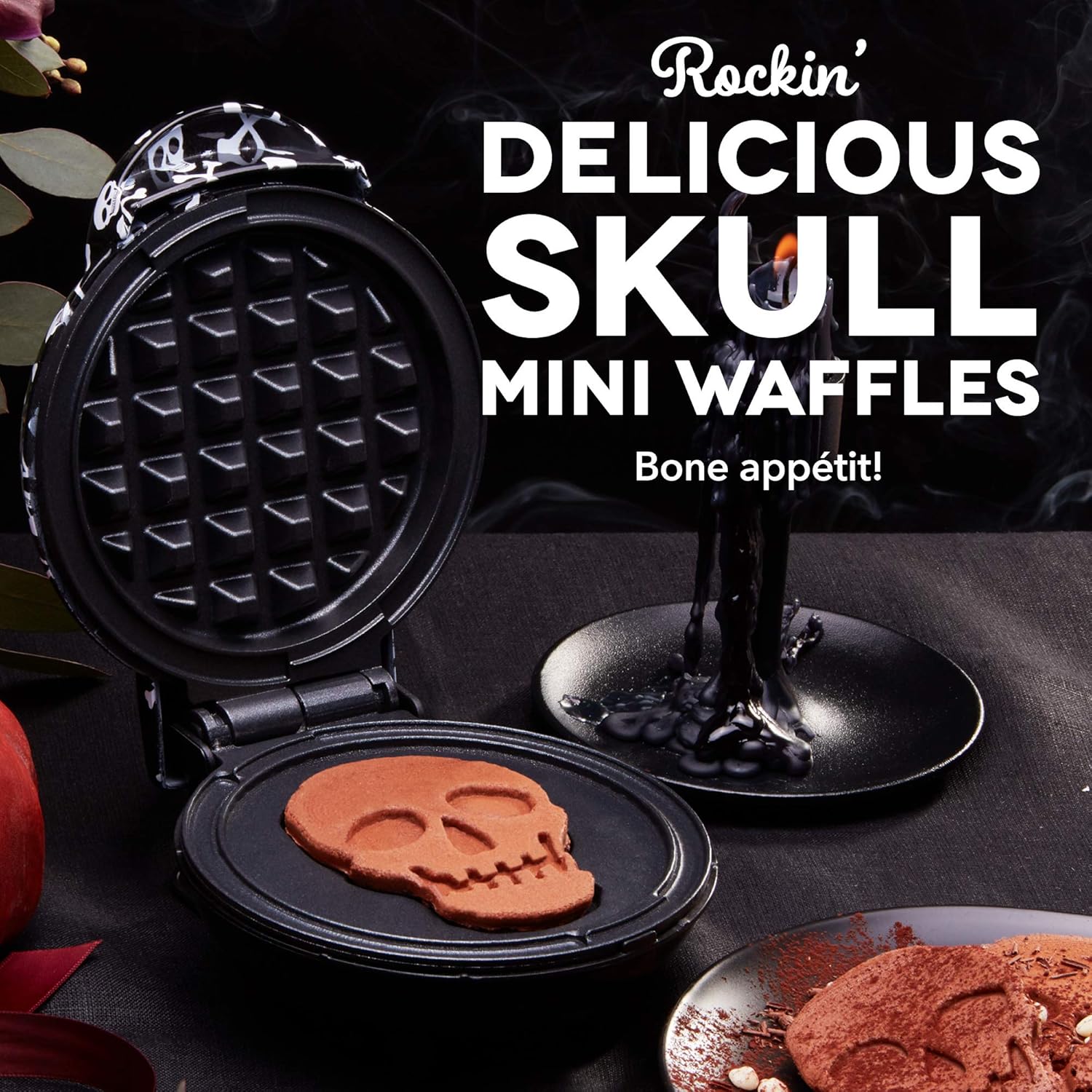 DASH Mini Waffle Maker - 4” Waffle Mold, Nonstick Waffle Iron with Quick Heat-Up, PTFE Nonstick Surface - Perfect Mini Waffle Maker for Kids and Families, Just Add Batter (Aqua)
