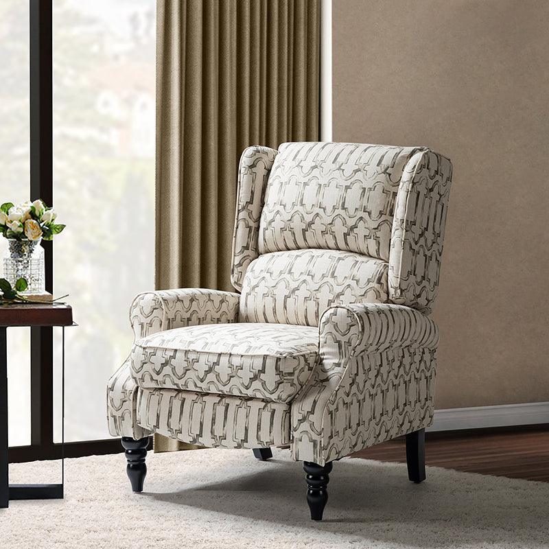 Erdeni Upholstered Manual Wingback Recliner Chair