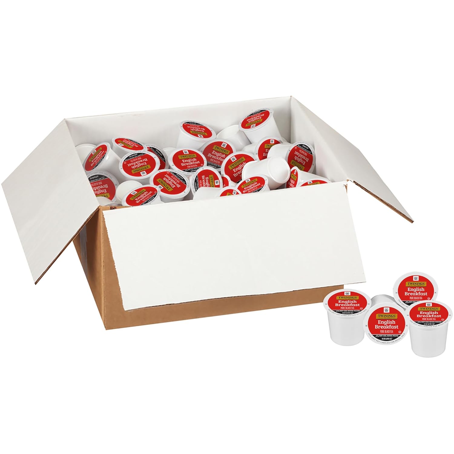 Twinings English Breakfast Black Tea K-Cup Pods for Keurig, 24 Count (Pack of 1), Smooth, Flavourful, Robust, Caffeinated, Enjoy Hot or Iced | Packaging May Vary