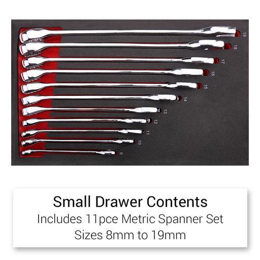 Daytona D520PSKIT 520-Piece Machinery Tool Set with 6-Drawer Cabinet and 7-Drawer Roller Cabinet