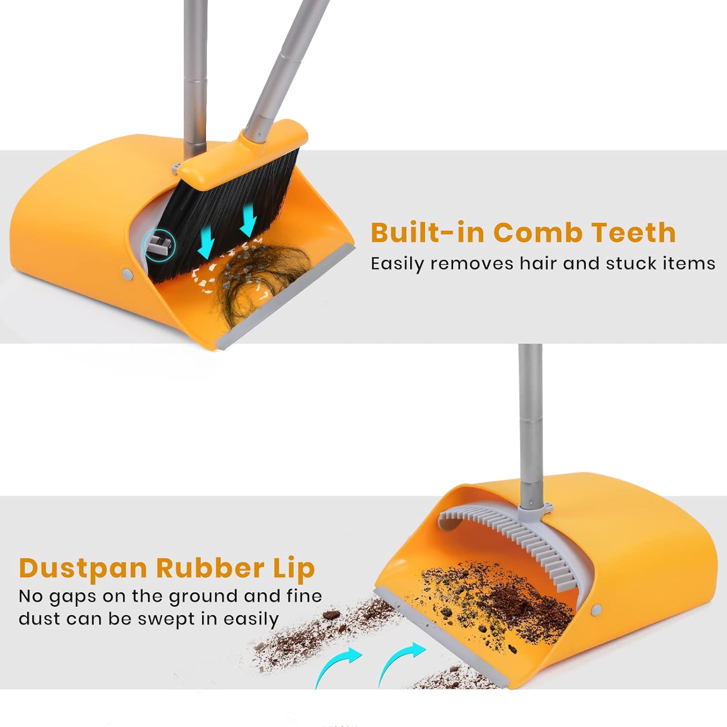 TreeLen Broom and Dustpan Set with 52