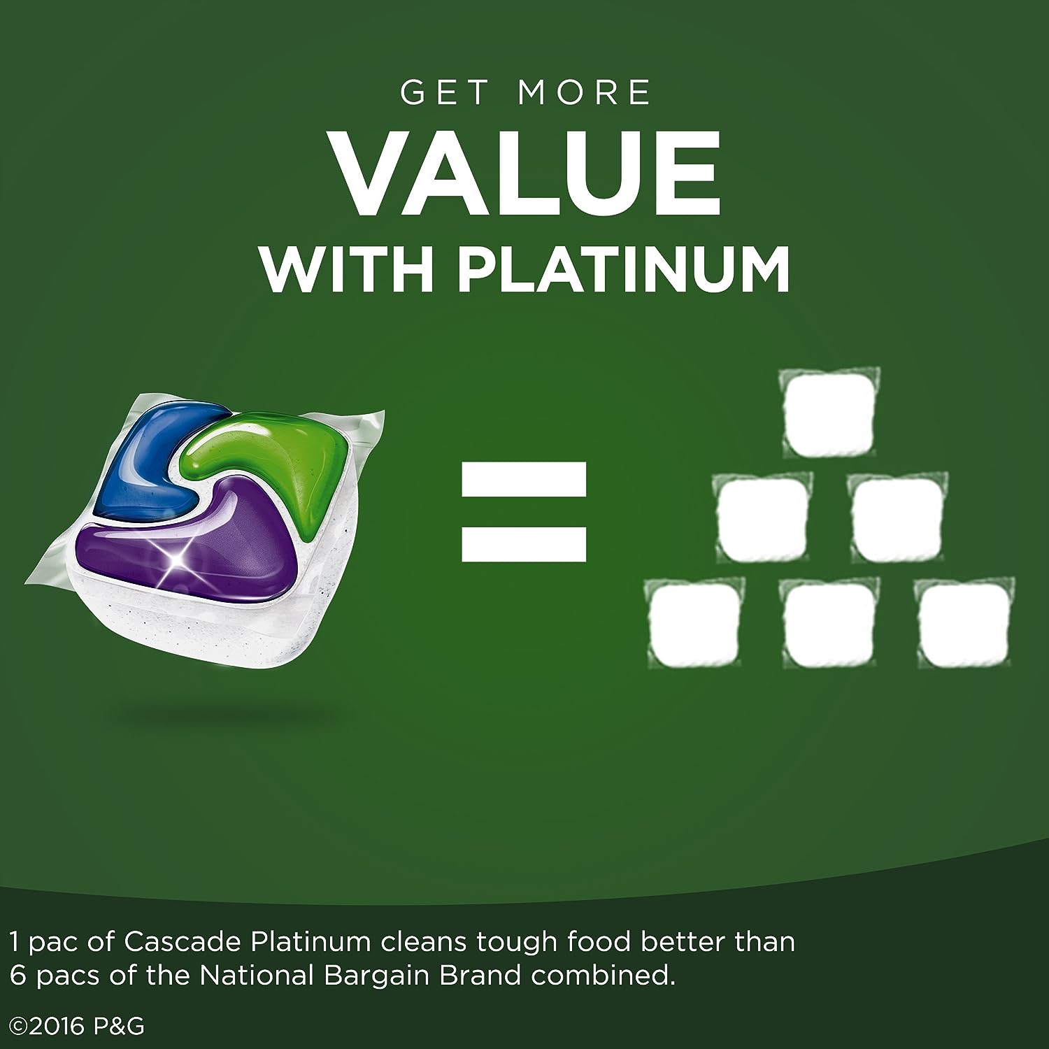 Cascade Platinum Dishwasher Pods, Dishwasher Detergent, Dishwasher Pod, Dishwasher Soap Pod, Actionpacs Dish Washing Pod, Lemon, 62 Count Dishwasher Detergent Pods