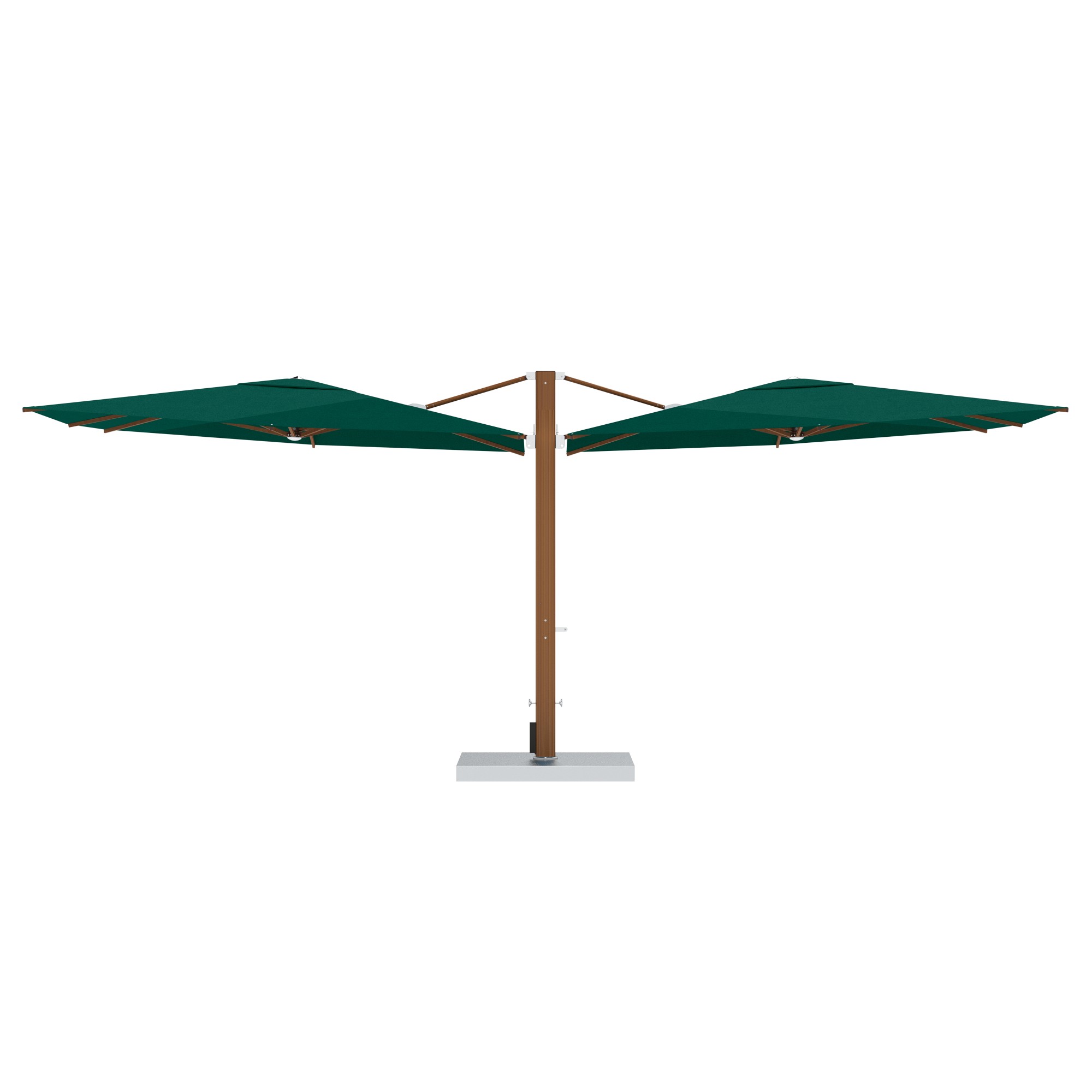 10' Sqaure Performance Dual Cantilever Umbrella