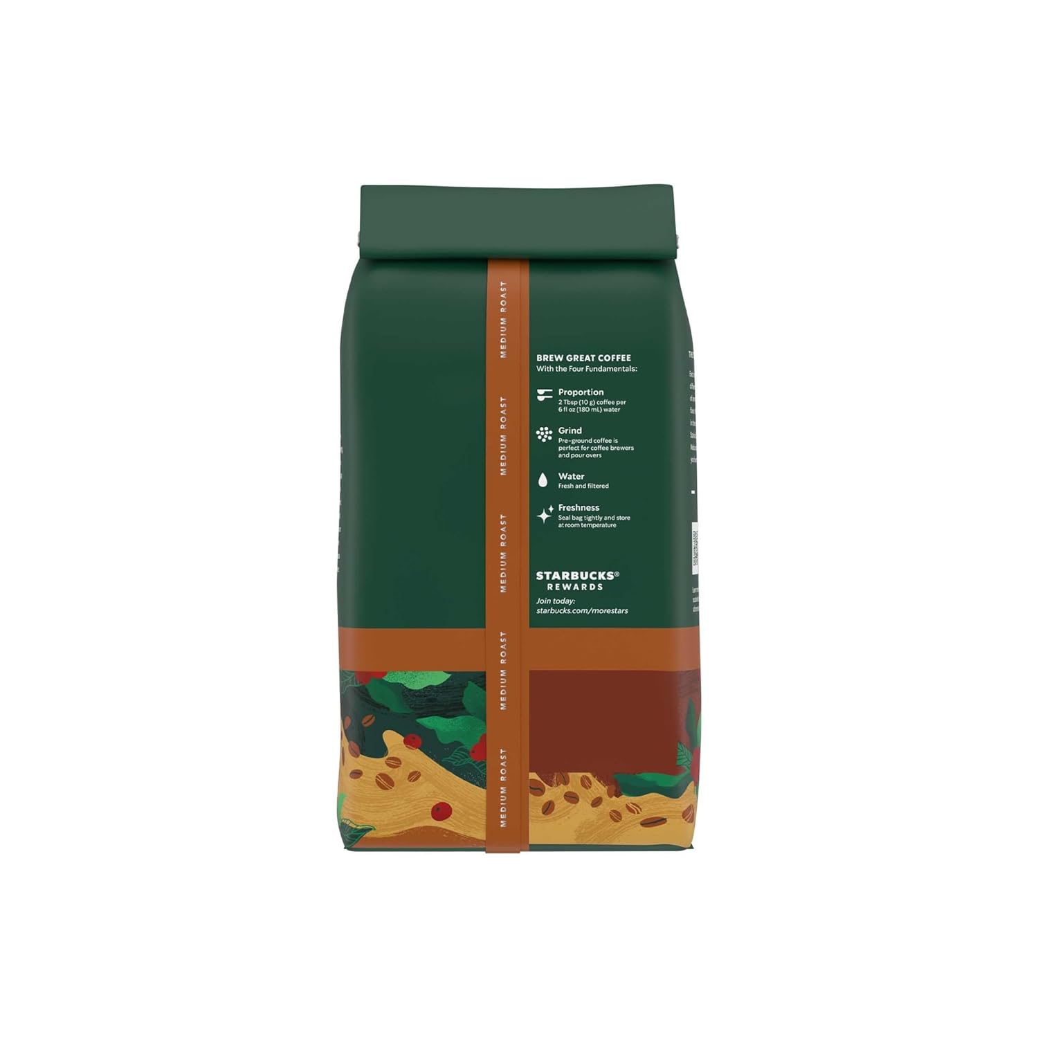 Starbucks Ground Coffee, Medium Roast Coffee, Pike Place Roast, 100% Arabica, 1 Bag (28 Oz)