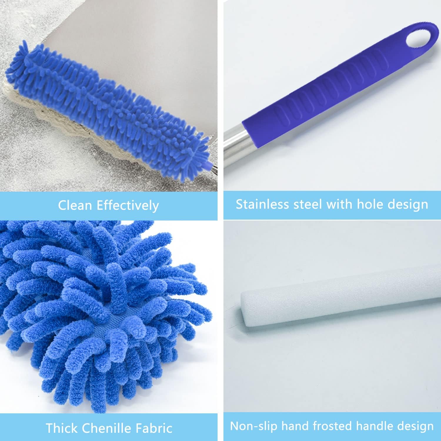 Microfibre Duster for high Ceilings, Duster for Cleaning Fan Cobweb, 100