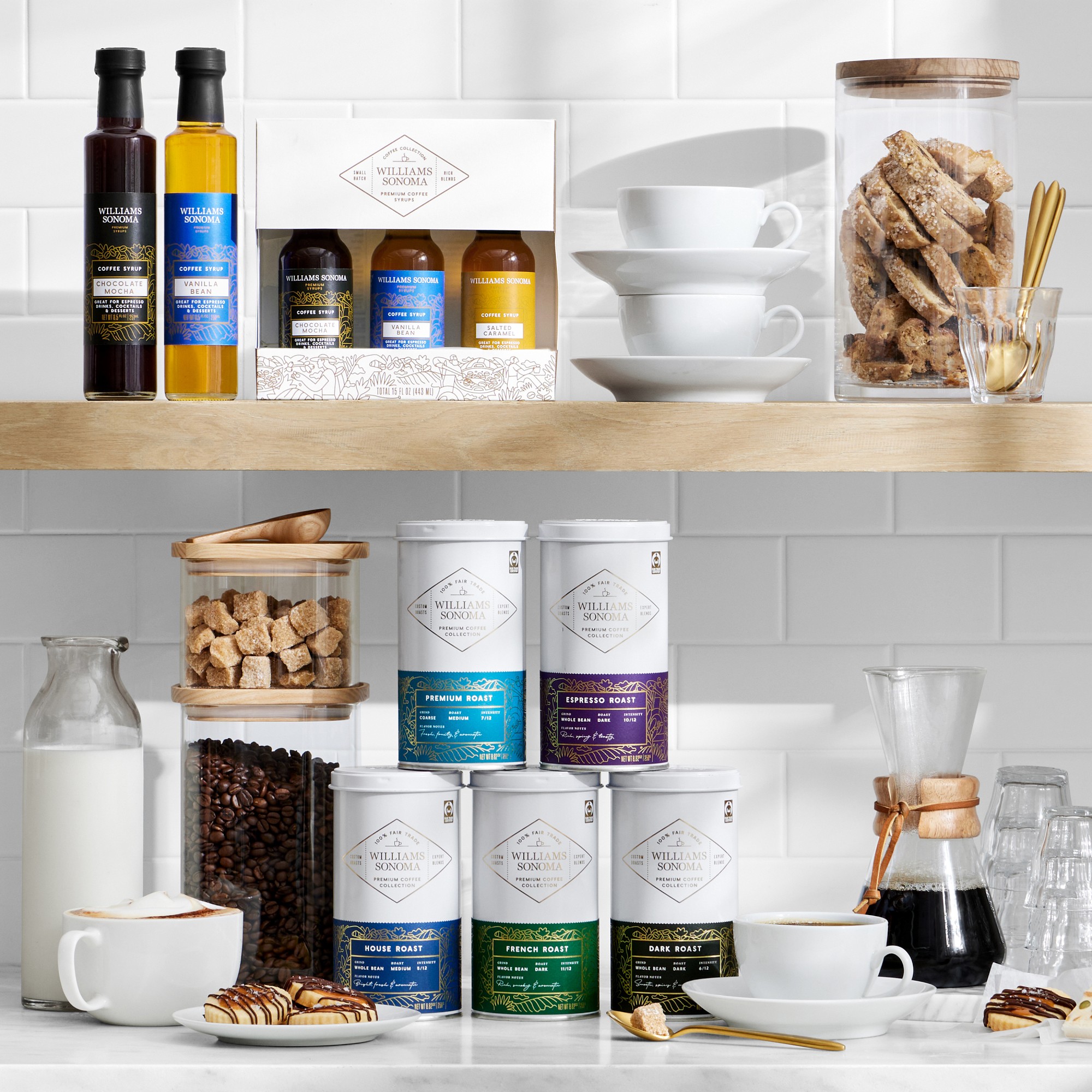 Hold Everything Coffee & Tea Stackable Canisters