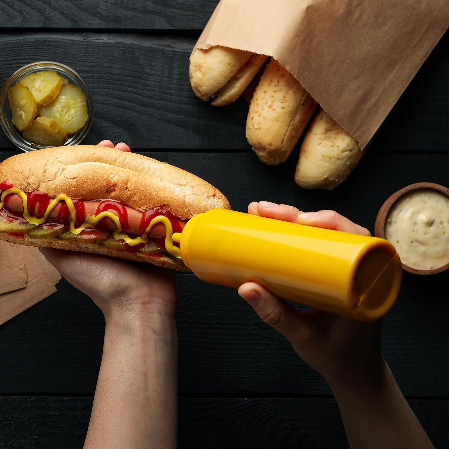 Nostalgia 2 Slot Hot Dog and Bun Toaster with Mini Tongs, Retro Toaster, Cooker that Works Chicken, Turkey, Veggie Links, Sausages Brats, Metallic Red