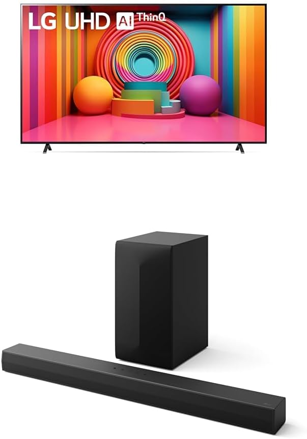 LG 86-Inch Class UT75 Series LED Smart TV 4K Processor Flat Screen AI-Powered with Alexa Built-in (86UT7590PUA, 2024)