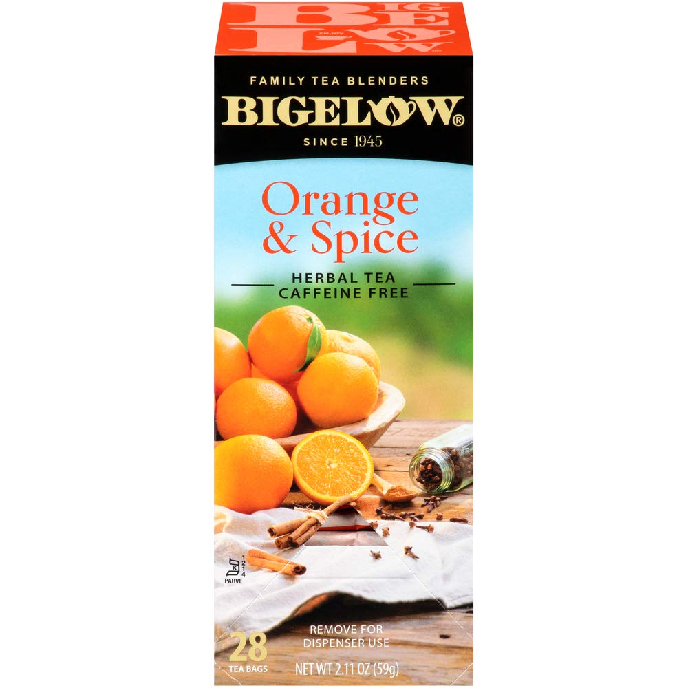 Bigelow Tea Lemon Ginger plus Probiotics Herbal Tea, Caffeine Free Tea with Lemon and Ginger, 18 Count Box (Pack of 6), 108 Total Tea Bags