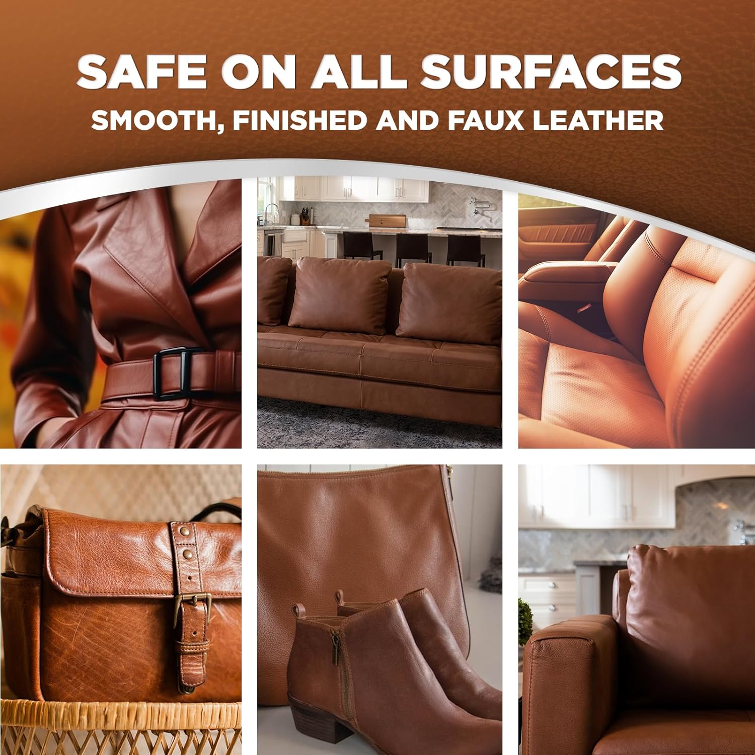 Weiman Leather Cleaner, Polish and Conditioner for Furniture, Car, Purses, Shoes, Boots and Couches- Micro Fiber Towel Included, 22oz