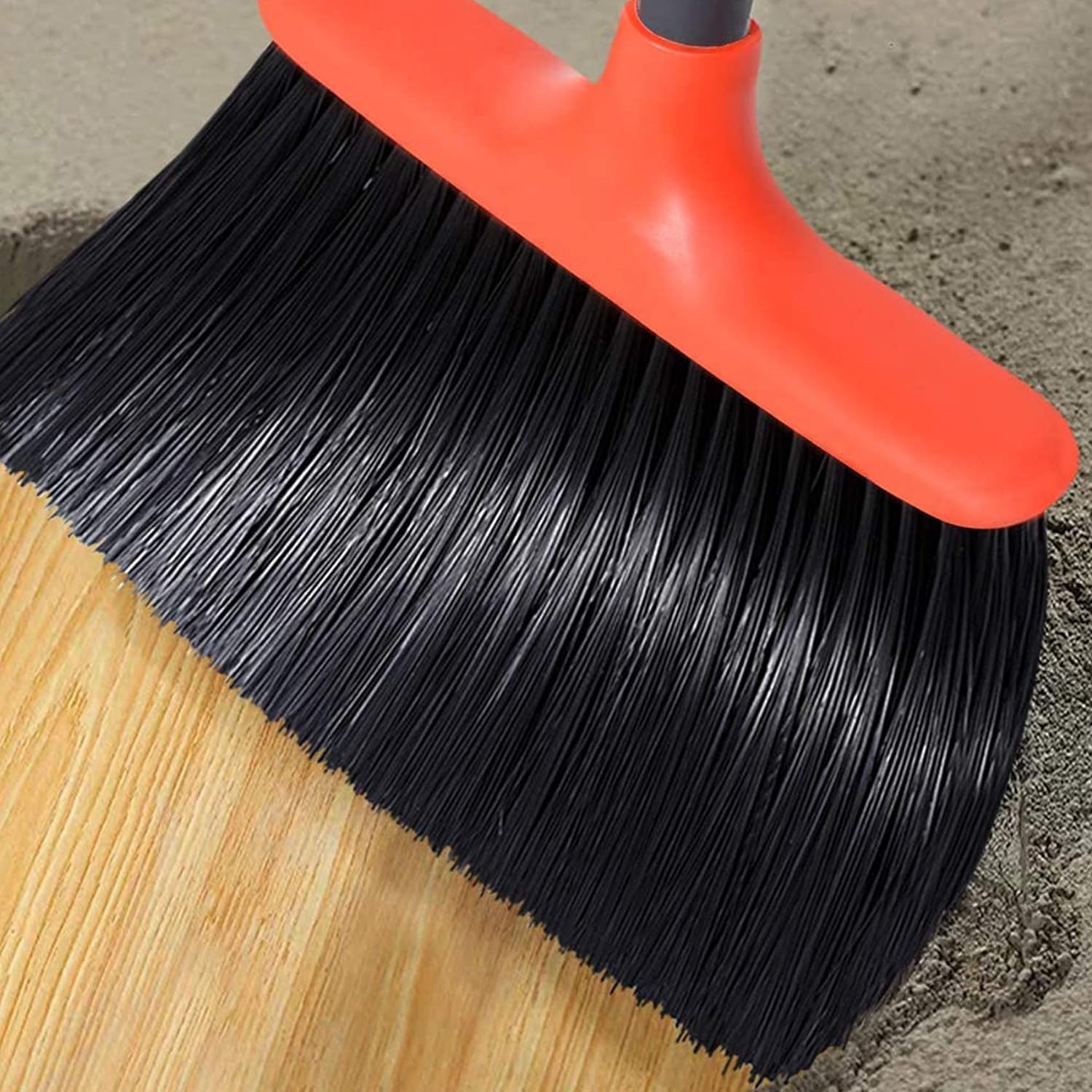 Broom and Dustpan, Broom and Dustpan Set for Home, Long Handle Broom with Dustpan, Broom and Dustpan Combo for Office Home Kitchen Lobby Floor Use Dustpan and Broom Set