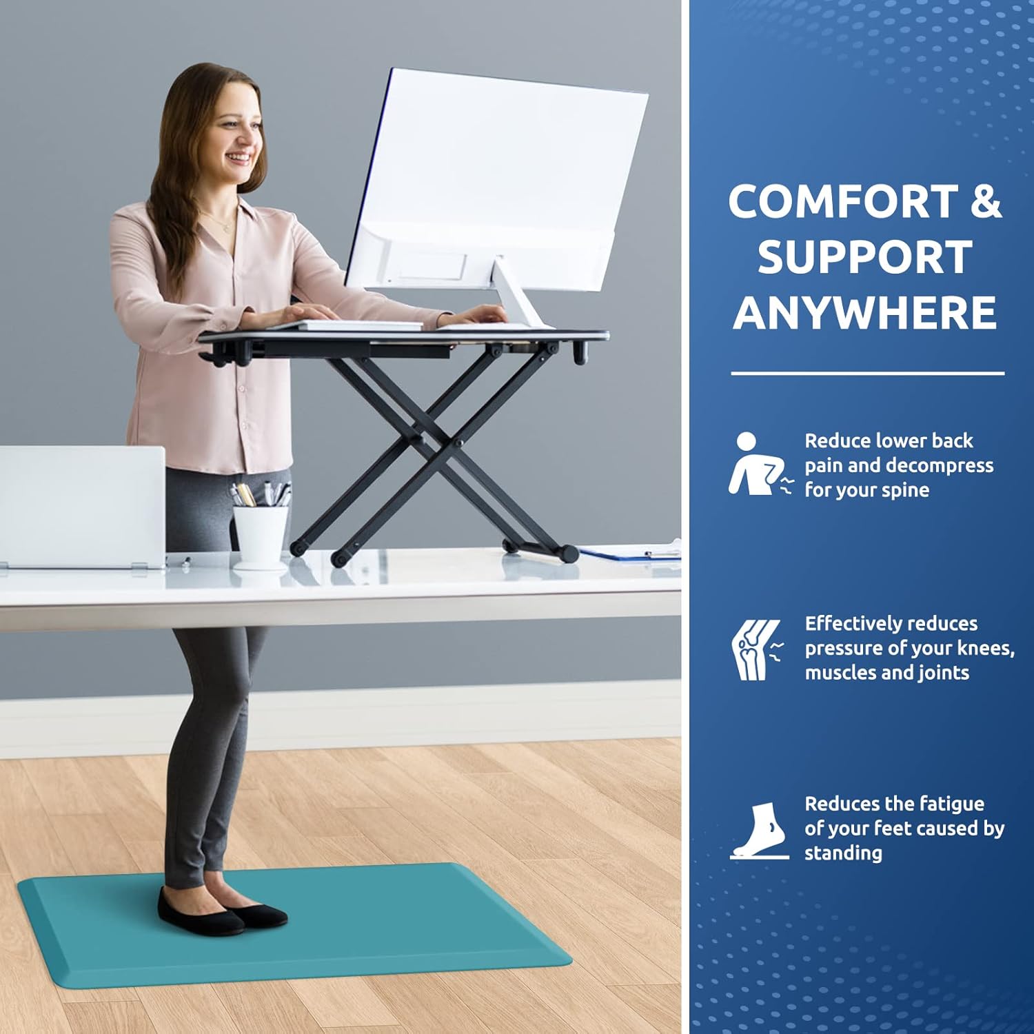 KitchenClouds Kitchen Mat Cushioned Anti Fatigue Rug 17.3