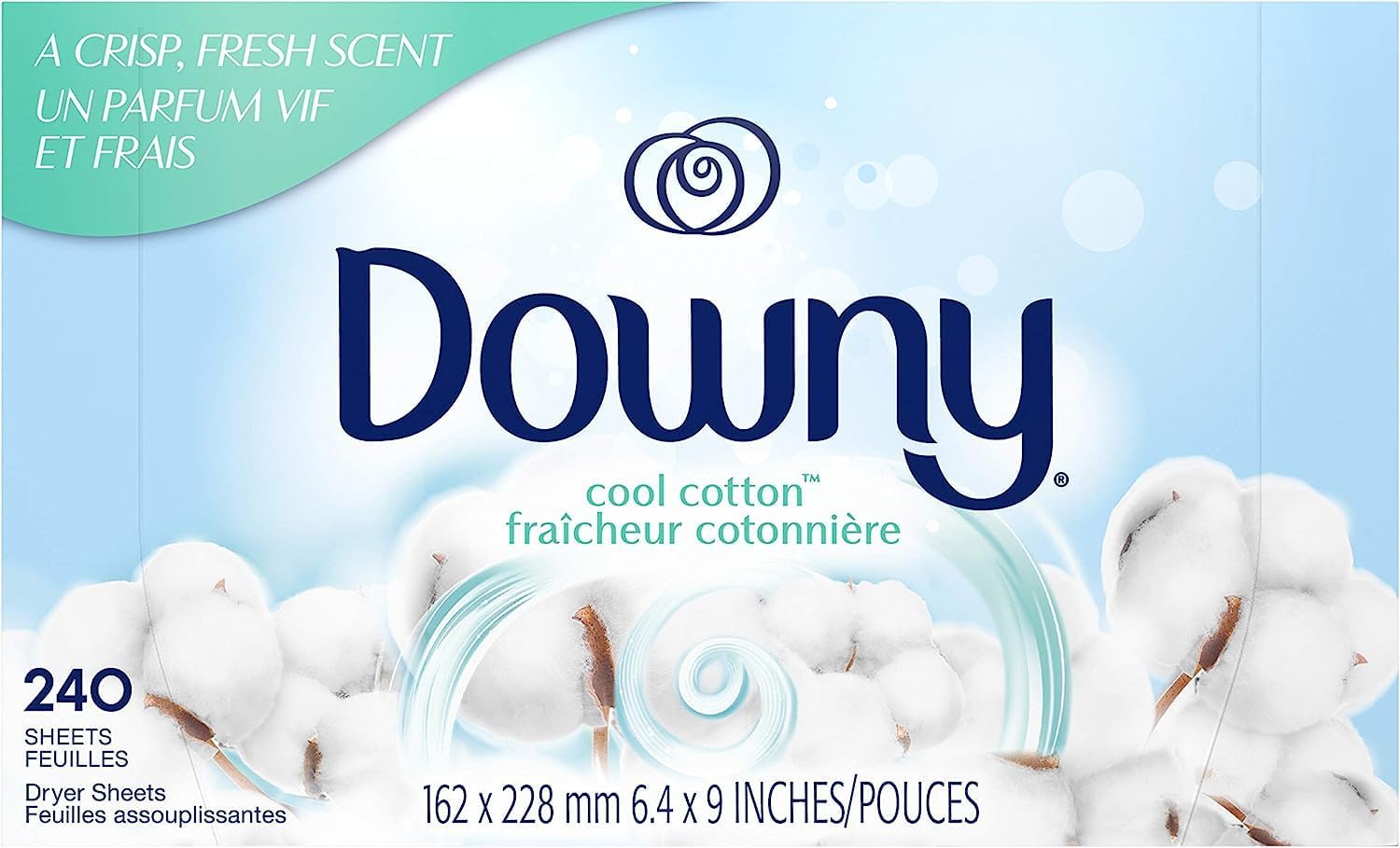 Downy Dryer Sheets Laundry Fabric Softener, April Fresh, 240 count