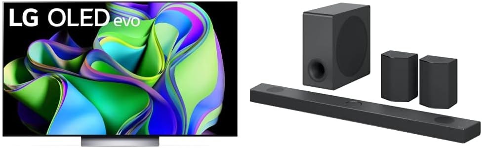 LG C3 Series 83-Inch Class OLED evo 4K Processor Smart Flat Screen Wall Mount TV with Magic Remote AI-Powered OLED83C3PUA, 2023 with Alexa Built-in