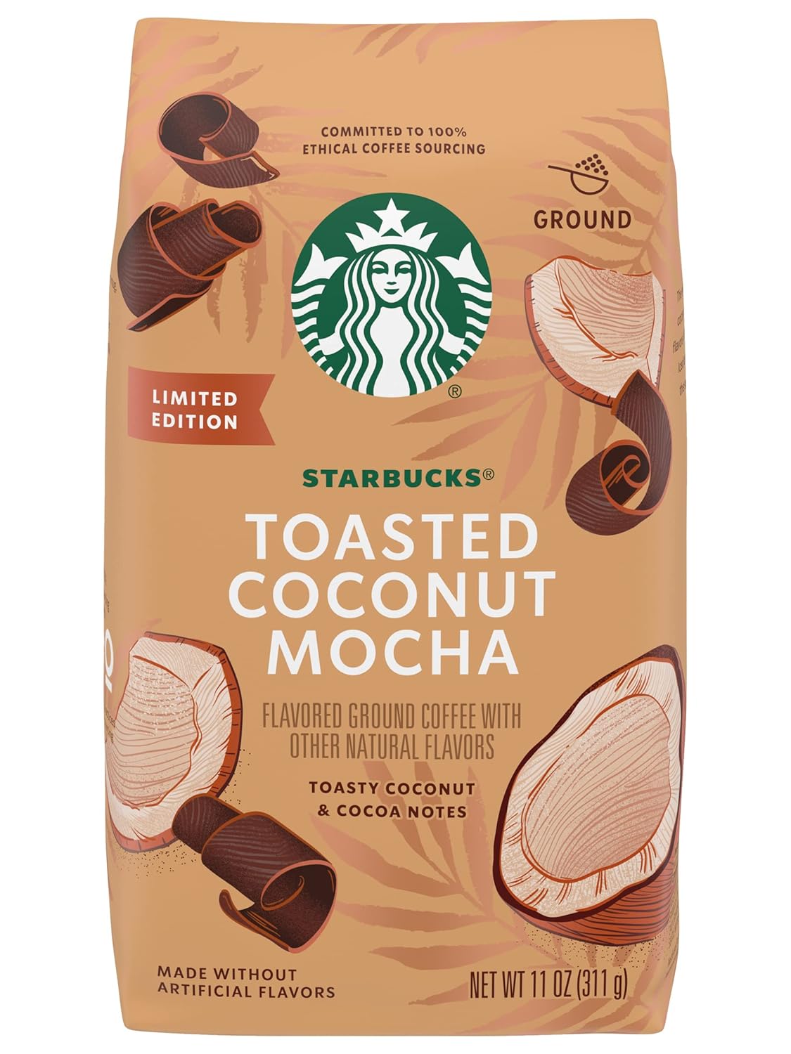 Starbucks Ground Coffee, Medium Roast Coffee, Pike Place Roast, 100% Arabica, 1 Bag (28 Oz)