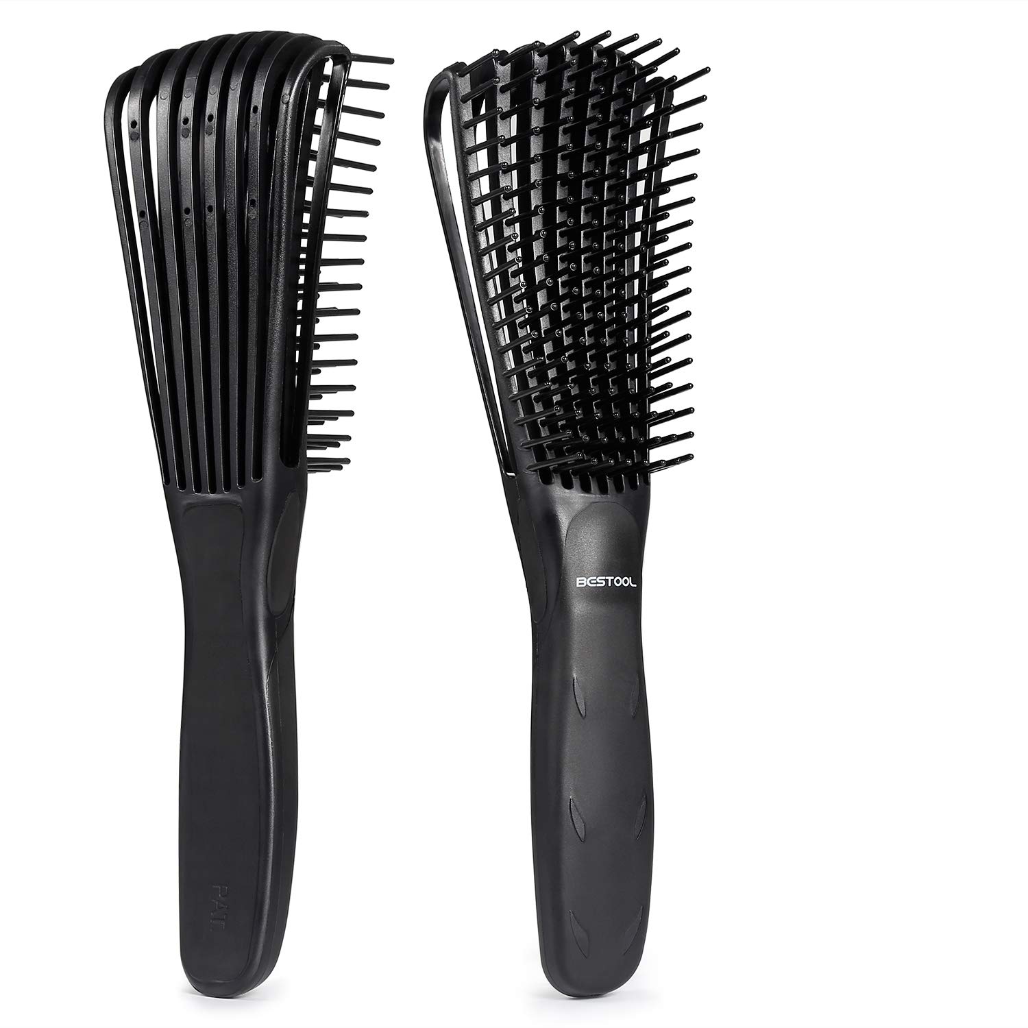 BESTOOL Hair Brush, Detangling Brush for Natural Black and Curly Hair (Pink, Afro 3/4abc), Ideal for Wet or Dry Hair