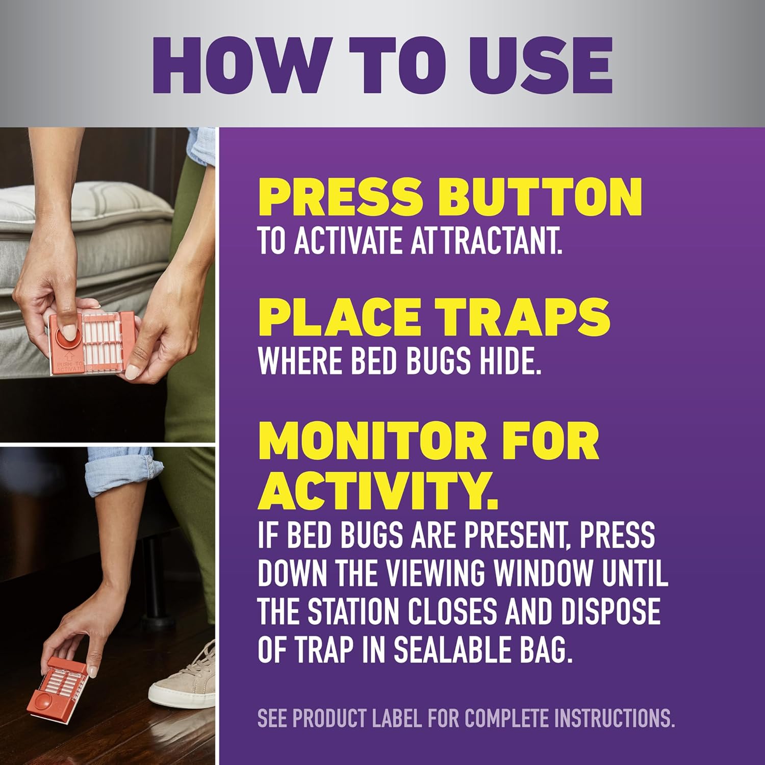 Ortho Home Defense Max Bed Bug, Flea and Tick Killer - With Ready-to-Use Comfort Wand, Kills Bed Bugs and Bed Bug Eggs, Bed Bug Spray Also Kills Fleas and Ticks, 1 gal.