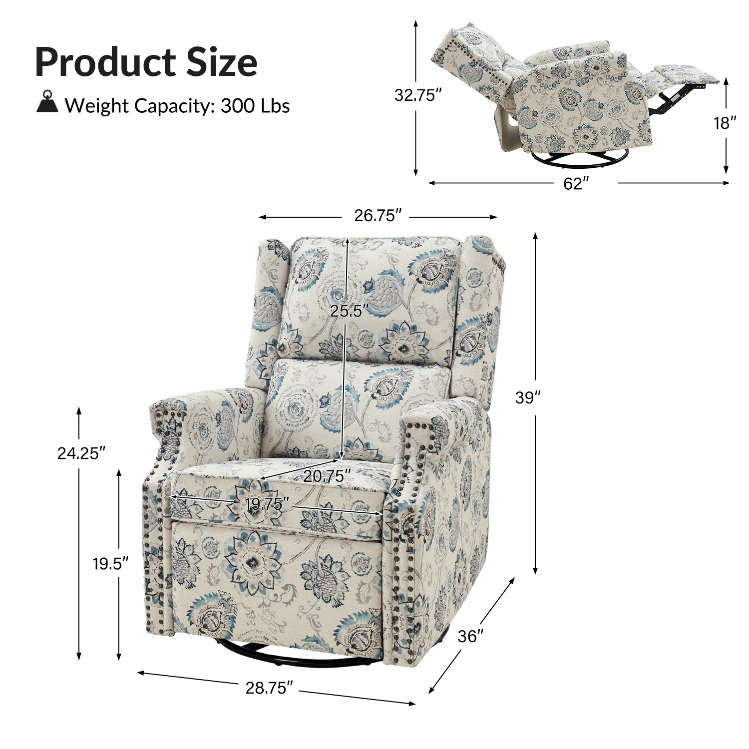Nelson Swivel Rocker Recliner