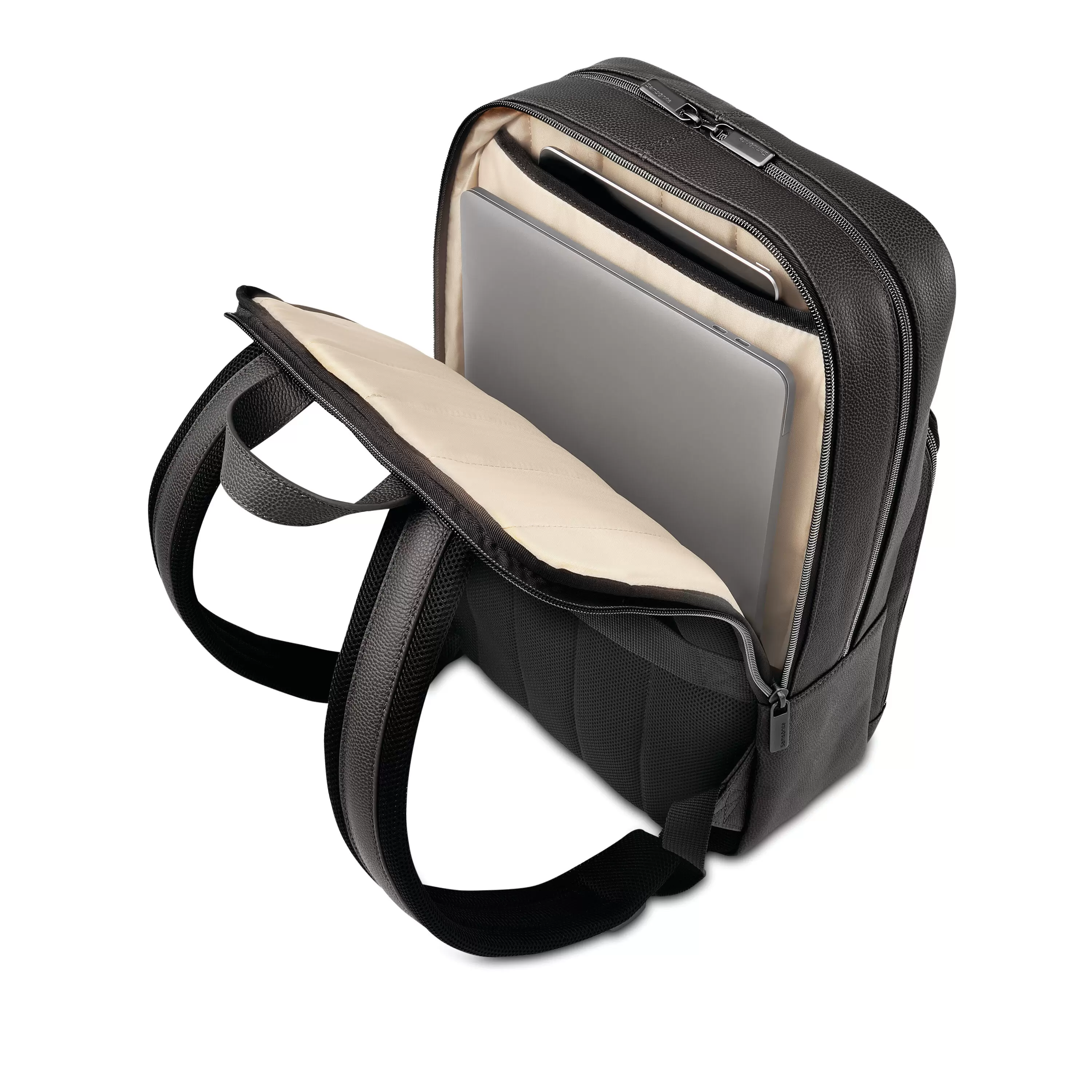 BUSINESS SLIM LEATHER BACKPACK