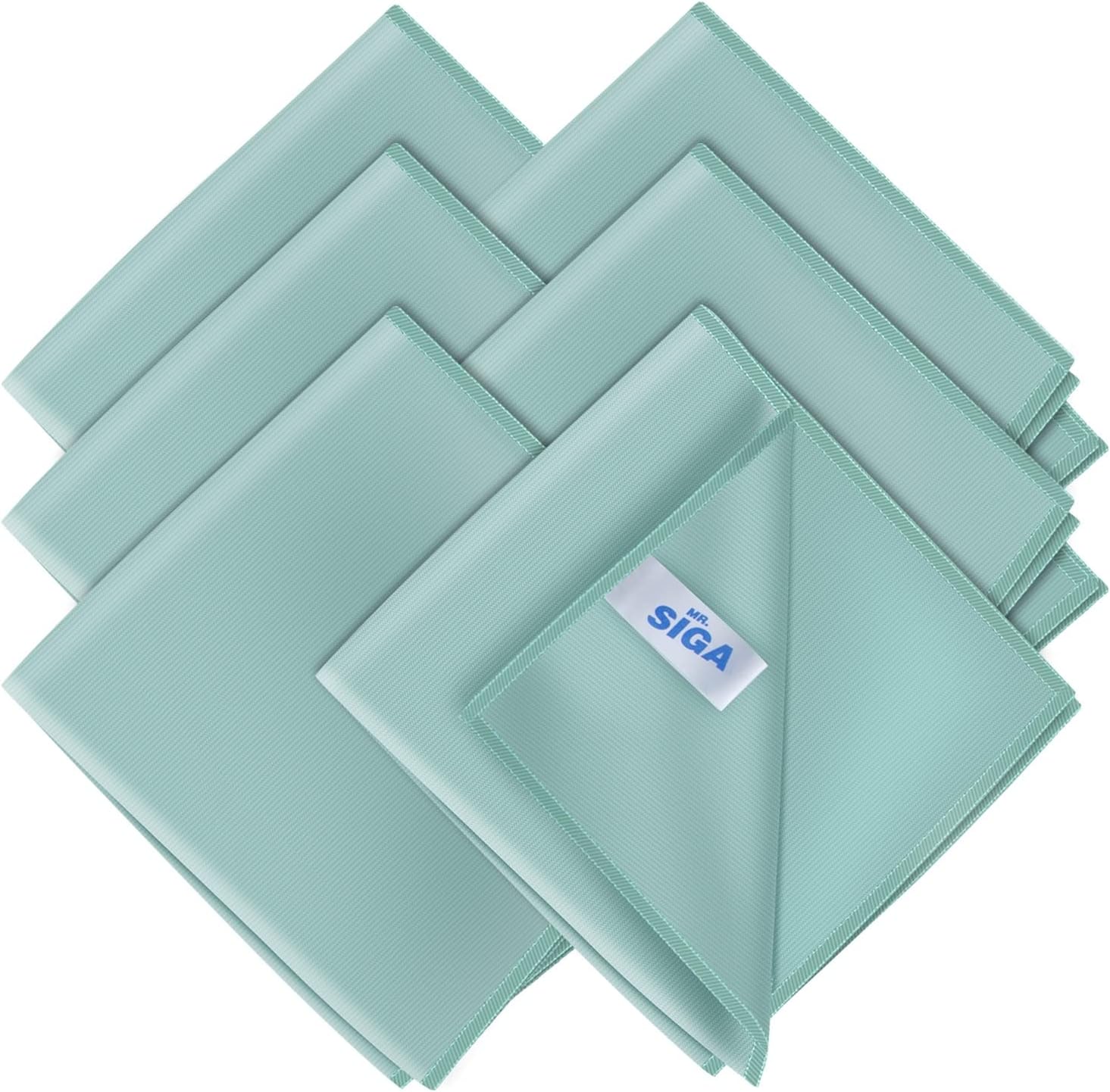 MR.SIGA Ultra Fine Microfiber Cloths for Glass, Pack of 12, 35 x 40cm 13.7