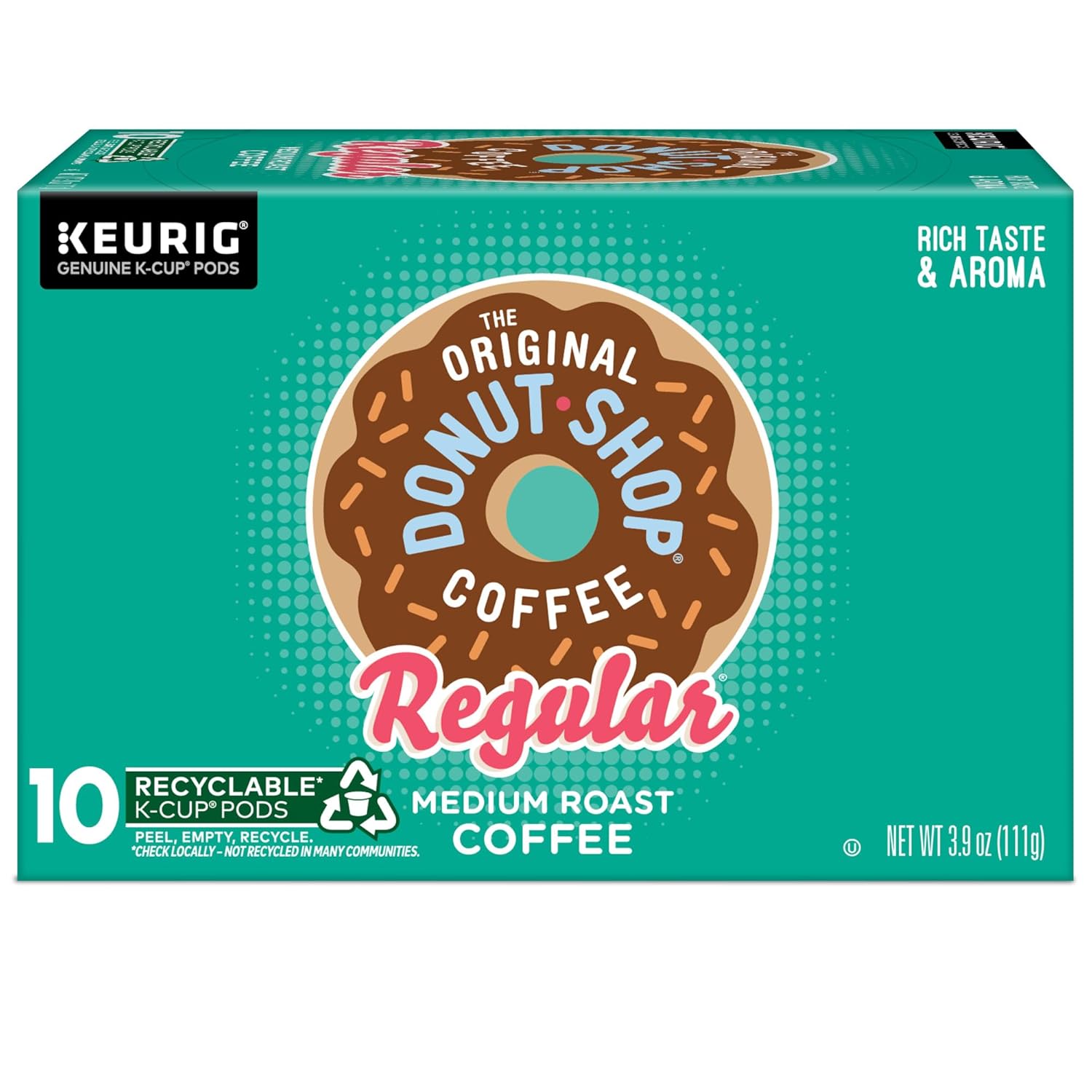 The Original Donut Shop Regular Keurig Single-Serve K-Cup Pods, Medium Roast Coffee, 96 Count