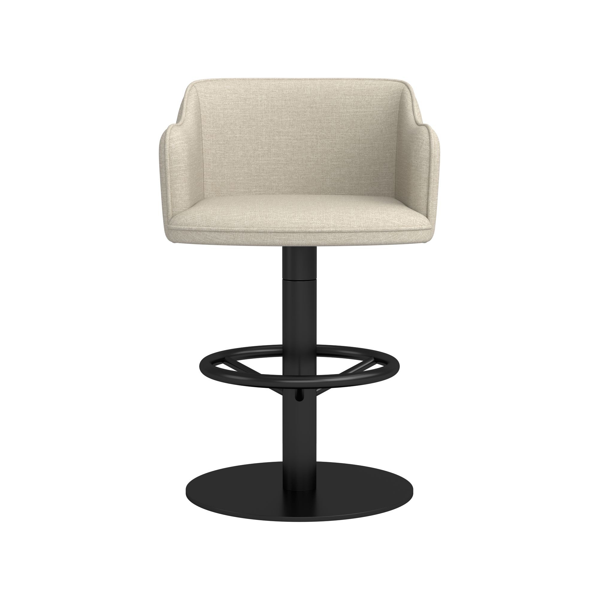 Harding Upholstered Pedestal Counter  & Bar Stool