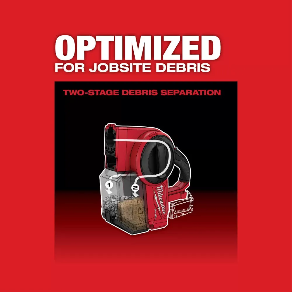 Milwaukee 0940-20 M18 FUEL Cordless Lithium-Ion Brushless Compact Vacuum