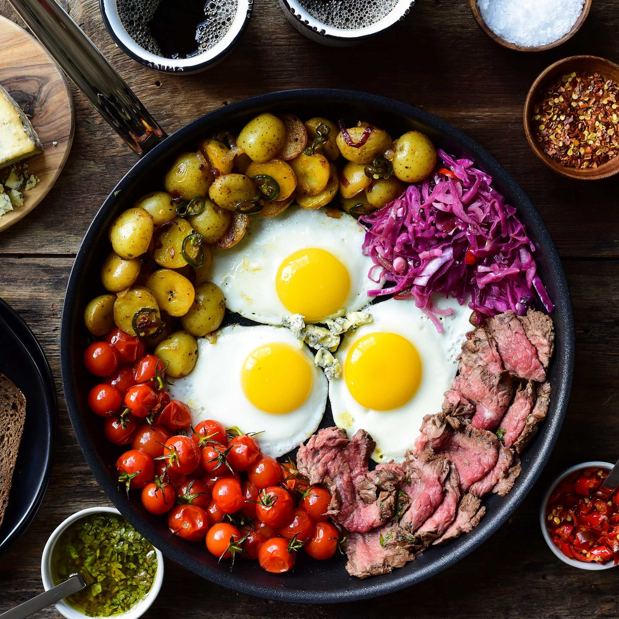 Hestan ProBond Professional Clad Stainless-Steel TITUM Nonstick Skillet Fry Pan