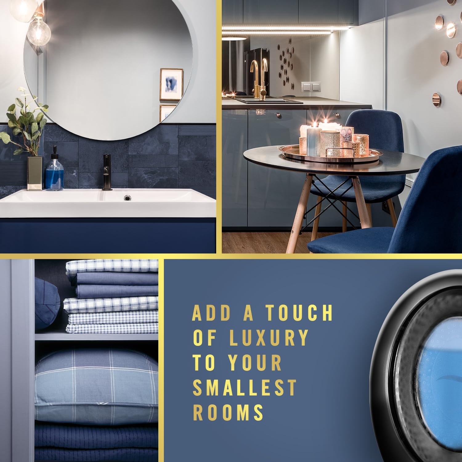 Febreze Small Spaces Air Freshener Linen & Sky, .25 fl. oz., Pack of 4