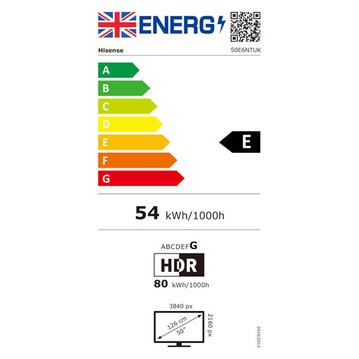 【2025 Best Choice + Free Shipping】Hisense 50 Inch 4K Smart UHD HDR LED Freely TV [Energy Class E] – Dolby Vision, Game Mode PLUS with 60Hz VRR ALLM, Smooth Motion, AI Sports Mode, Vidaa OS with Freely, Youtube, Netflix and Disney+ & Now TV 50E6NTUK(2