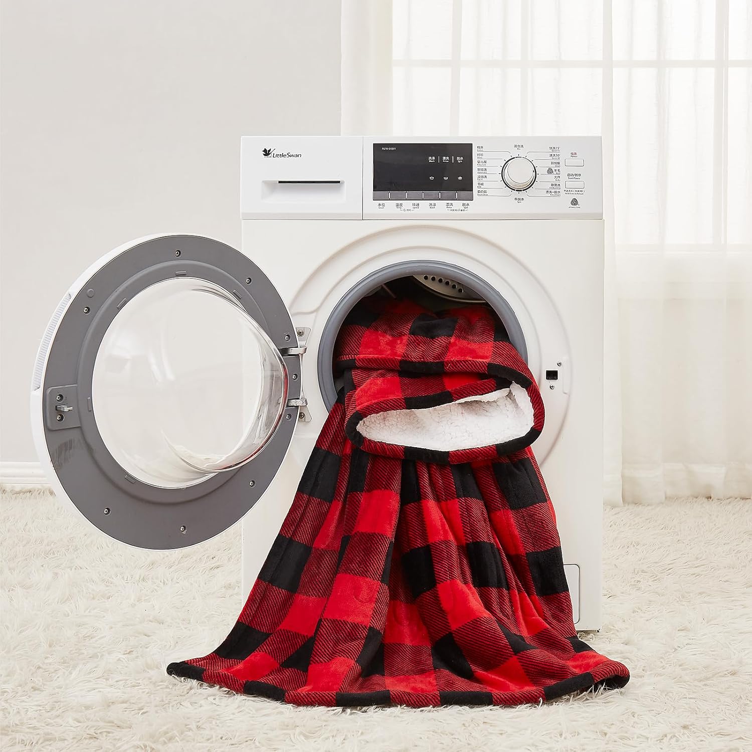 Homemate Electric Blanket Heated Throw - 50“x60“ Ultra Soft Cozy Flannel Heating Blanket with 10 Fast Heat Levels 8 Hours Auto Off Over-Heated Protection ETL Certification Keep Warm in Home Office